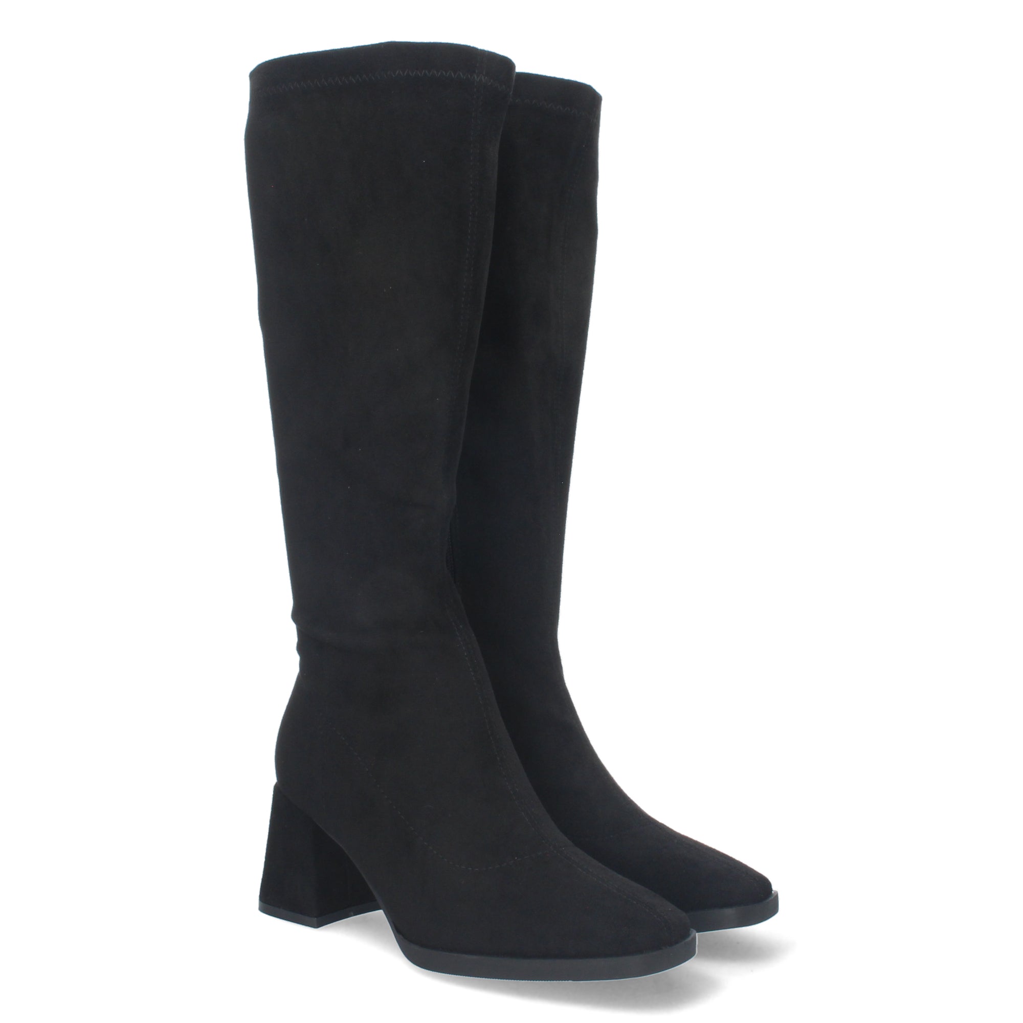 Bota Campera Lisa de Mujer con Caña Arrugada y Punta Fina