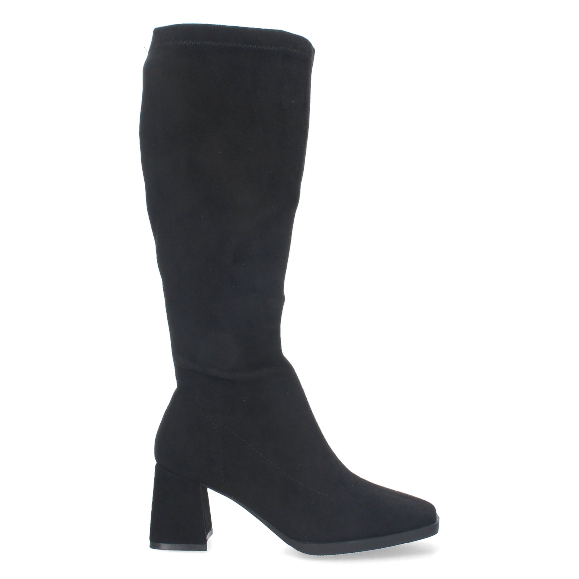 Bota Campera Lisa de Mujer con Caña Arrugada y Punta Fina