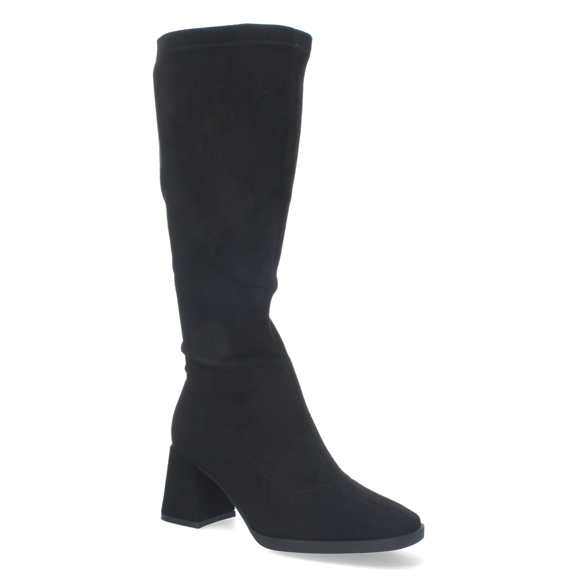 Bota Campera Lisa de Mujer con Caña Arrugada y Punta Fina