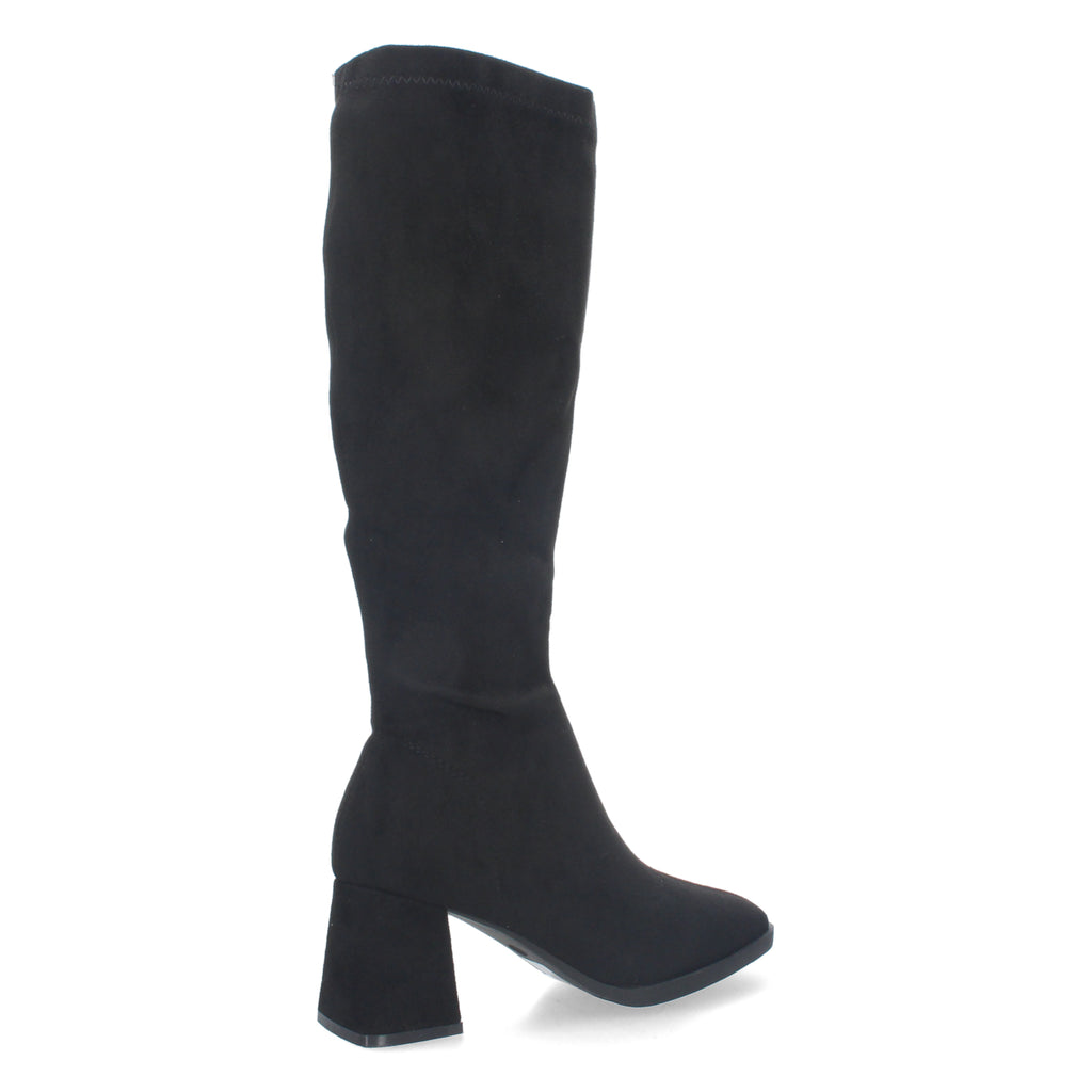 Bota Campera Lisa de Mujer con Caña Arrugada y Punta Fina