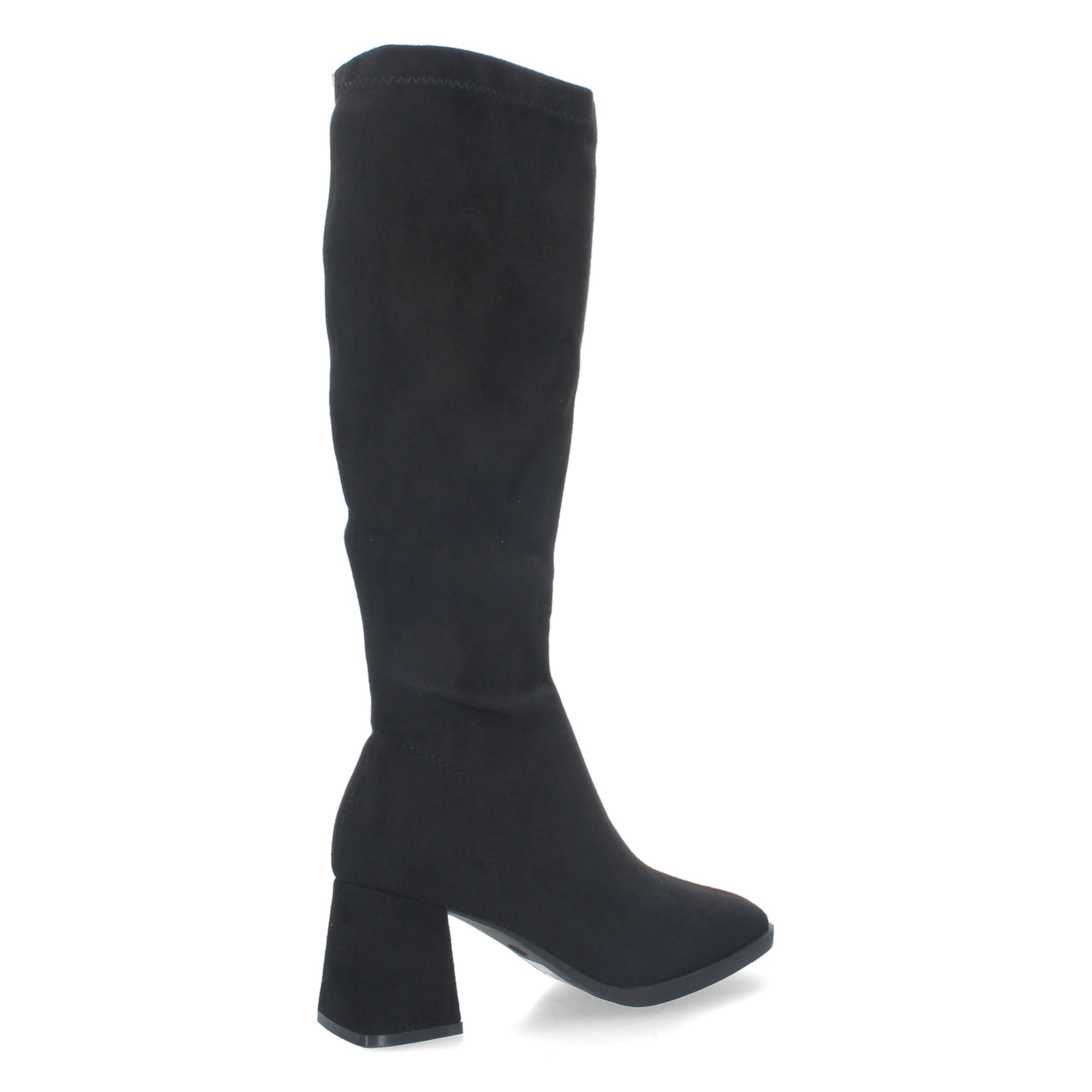 Bota Campera Lisa de Mujer con Caña Arrugada y Punta Fina