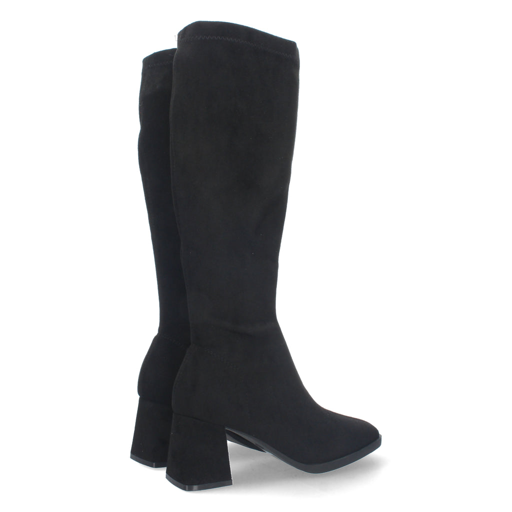 Bota Campera Lisa de Mujer con Caña Arrugada y Punta Fina