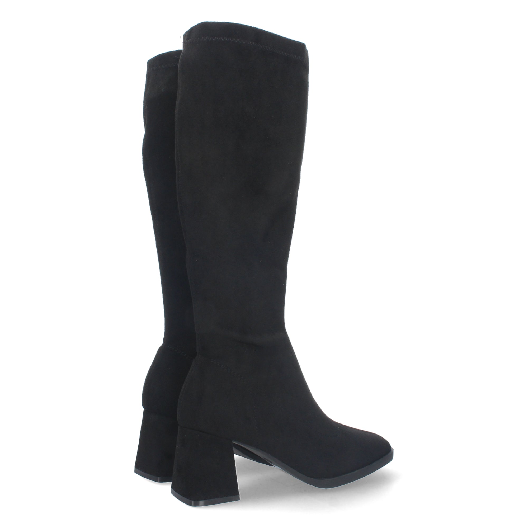 Bota Campera Lisa de Mujer con Caña Arrugada y Punta Fina