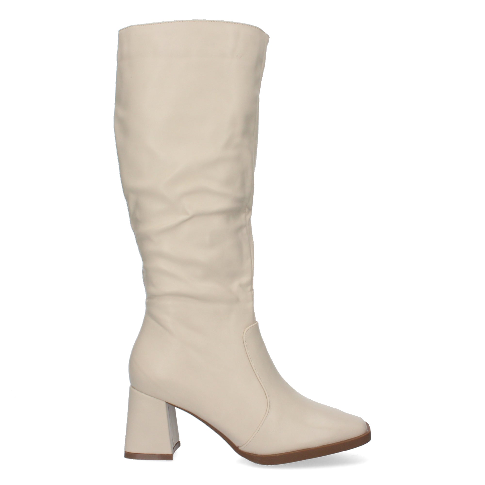 Botas Lisas de Mujer con Tacón Medio y Caña de 34,5cm