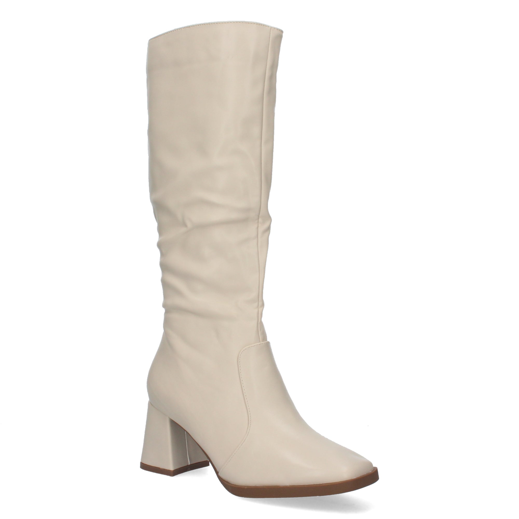 Botas Lisas de Mujer con Tacón Medio y Caña de 34,5cm