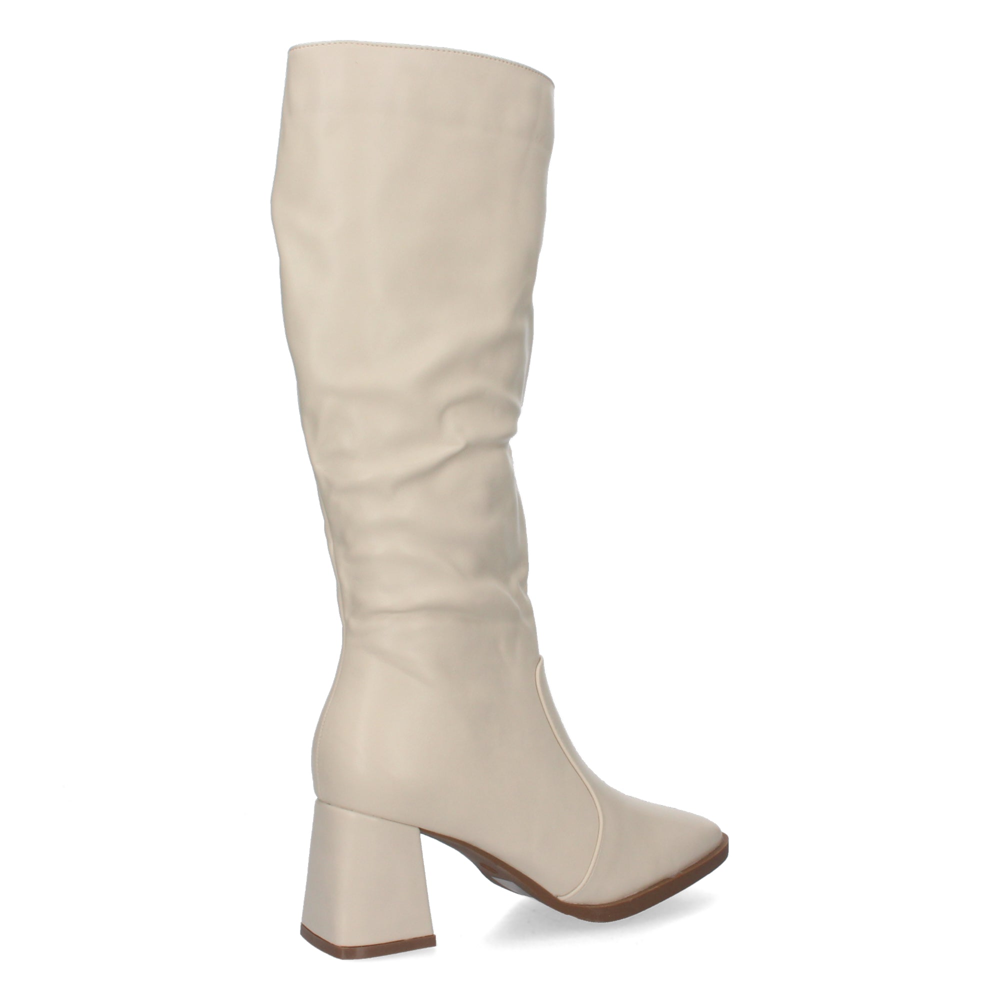 Botas Lisas de Mujer con Tacón Medio y Caña de 34,5cm