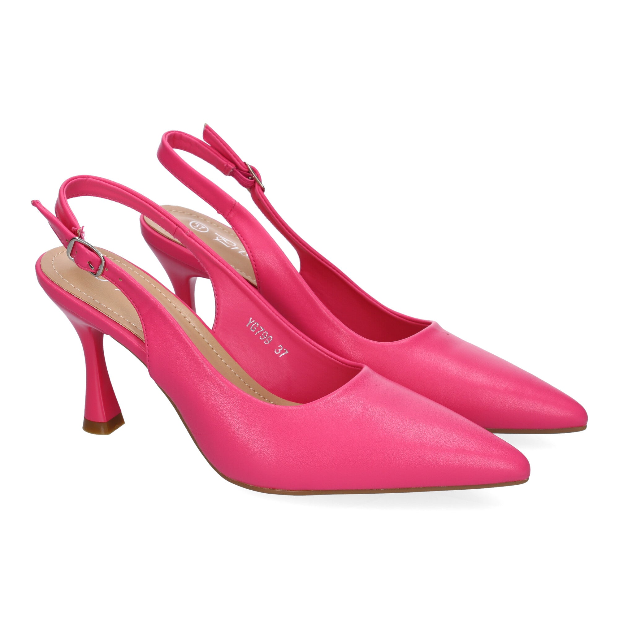 Zapato Fucsia  Salón con Tacon Fino Y Punta Fina Para Mujer