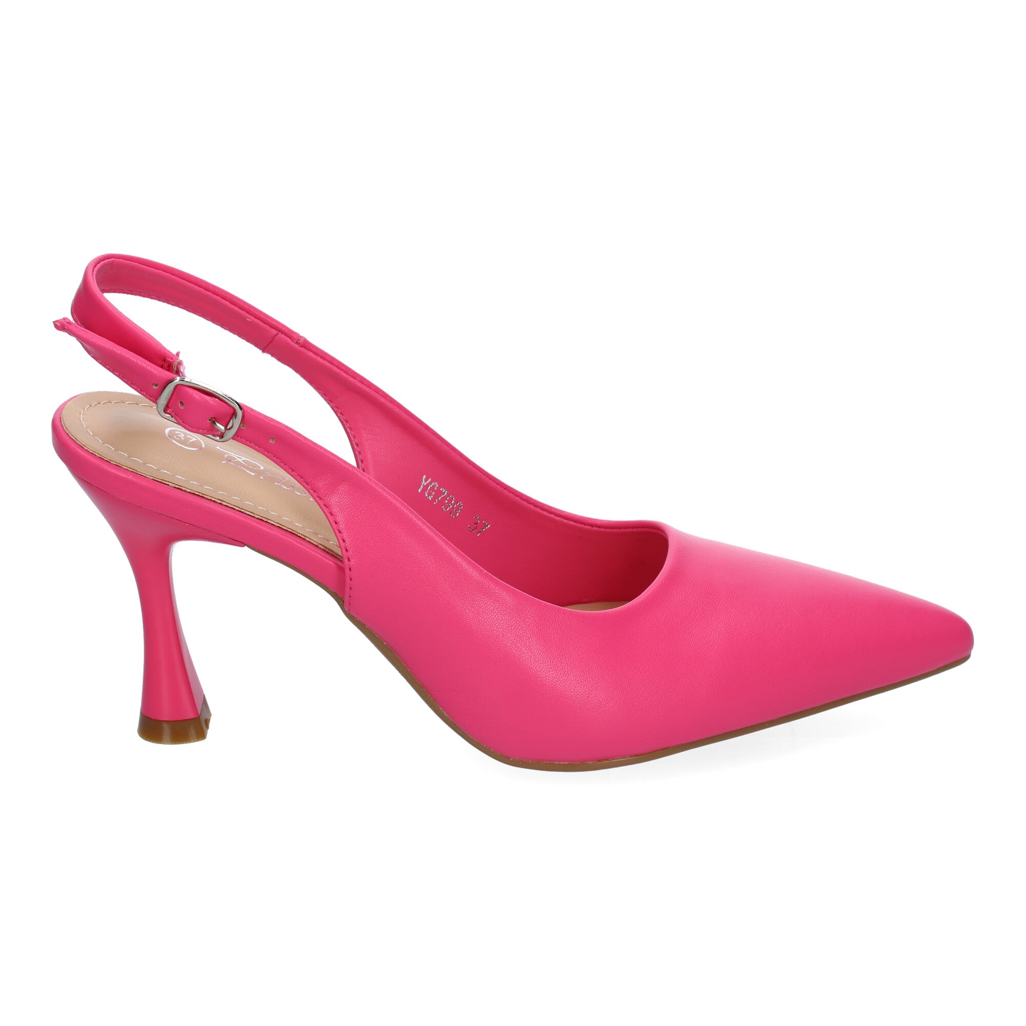Zapato Fucsia  Salón con Tacon Fino Y Punta Fina Para Mujer