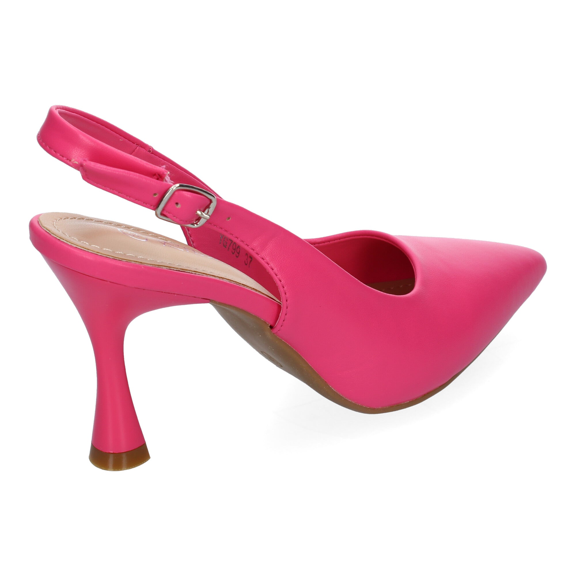 Zapato Fucsia  Salón con Tacon Fino Y Punta Fina Para Mujer