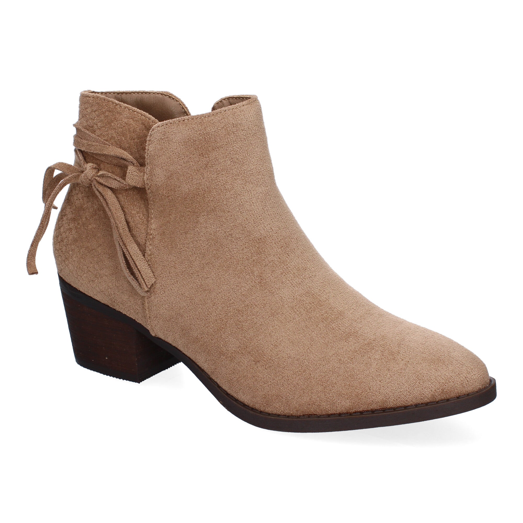 Botines kaki con detalle flecos