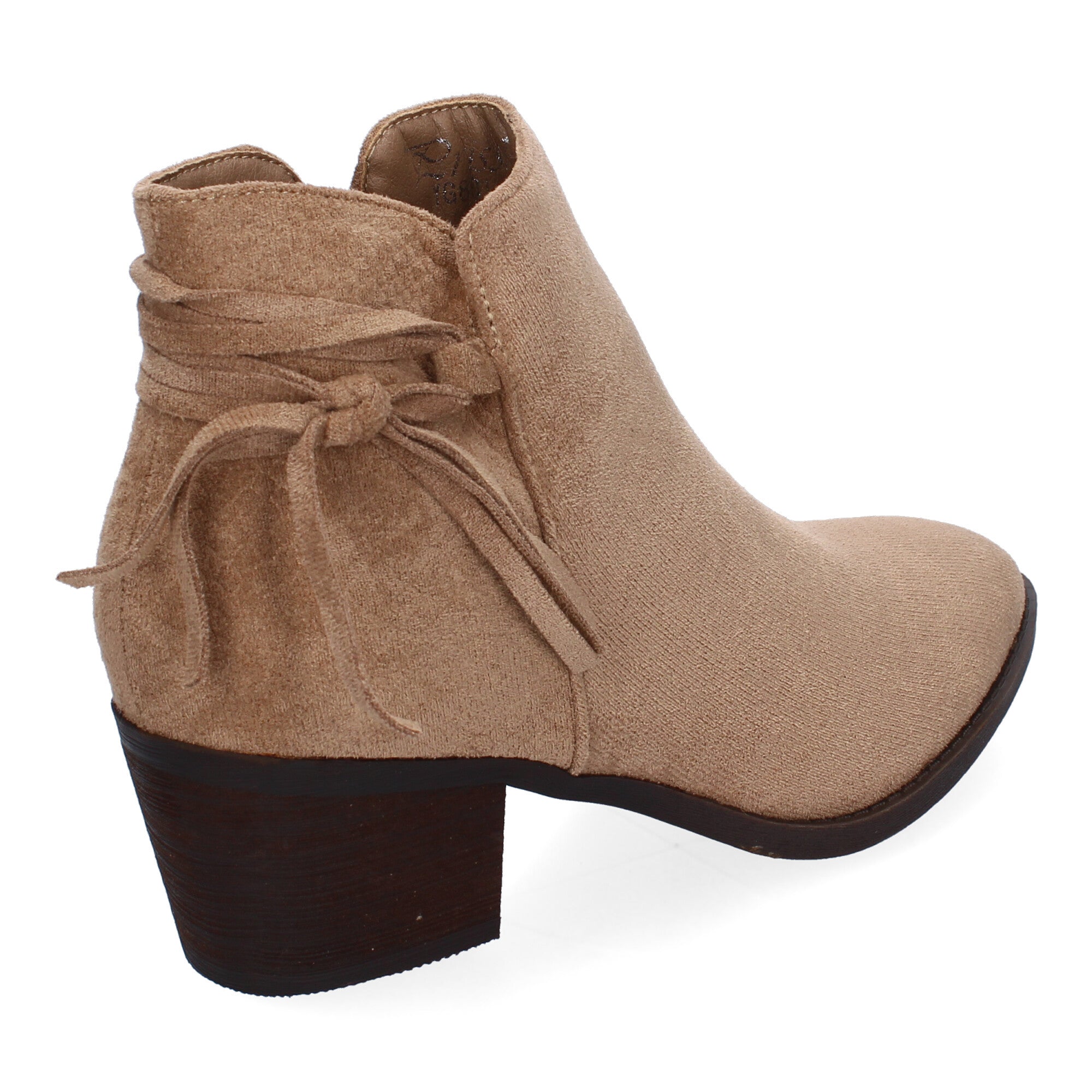 Botines kaki con detalle flecos