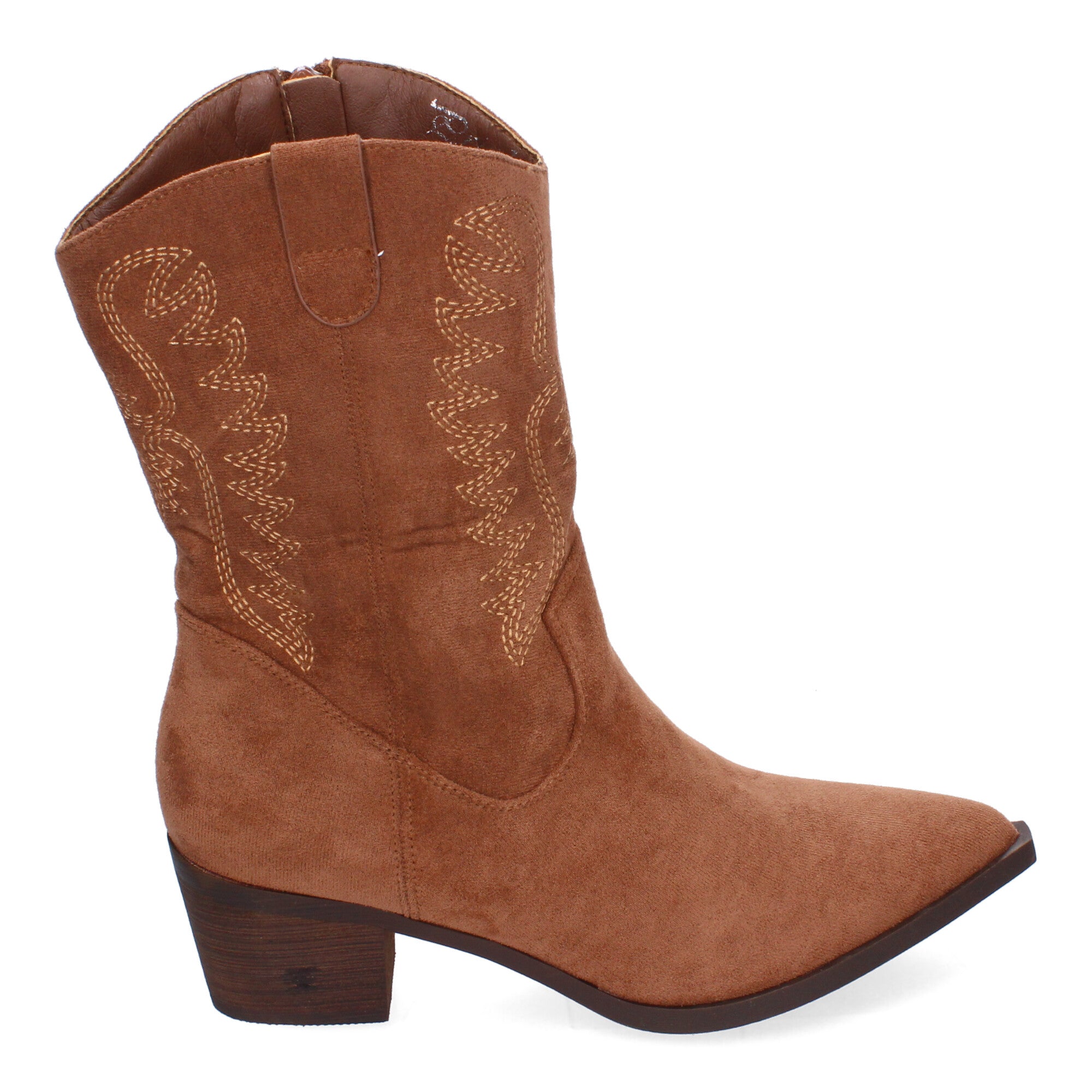 Bota Campera para Mujer con Bordados y Punta Fina