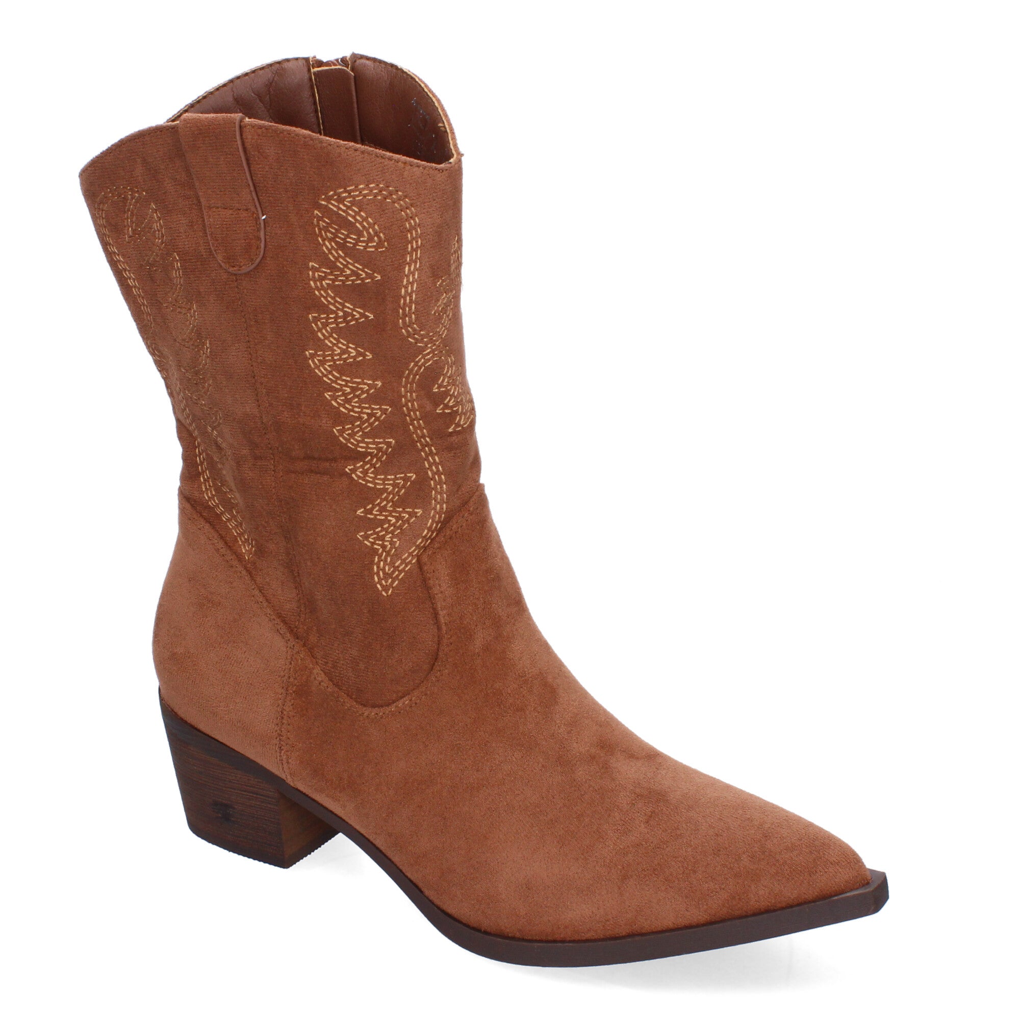 Bota Campera para Mujer con Bordados y Punta Fina