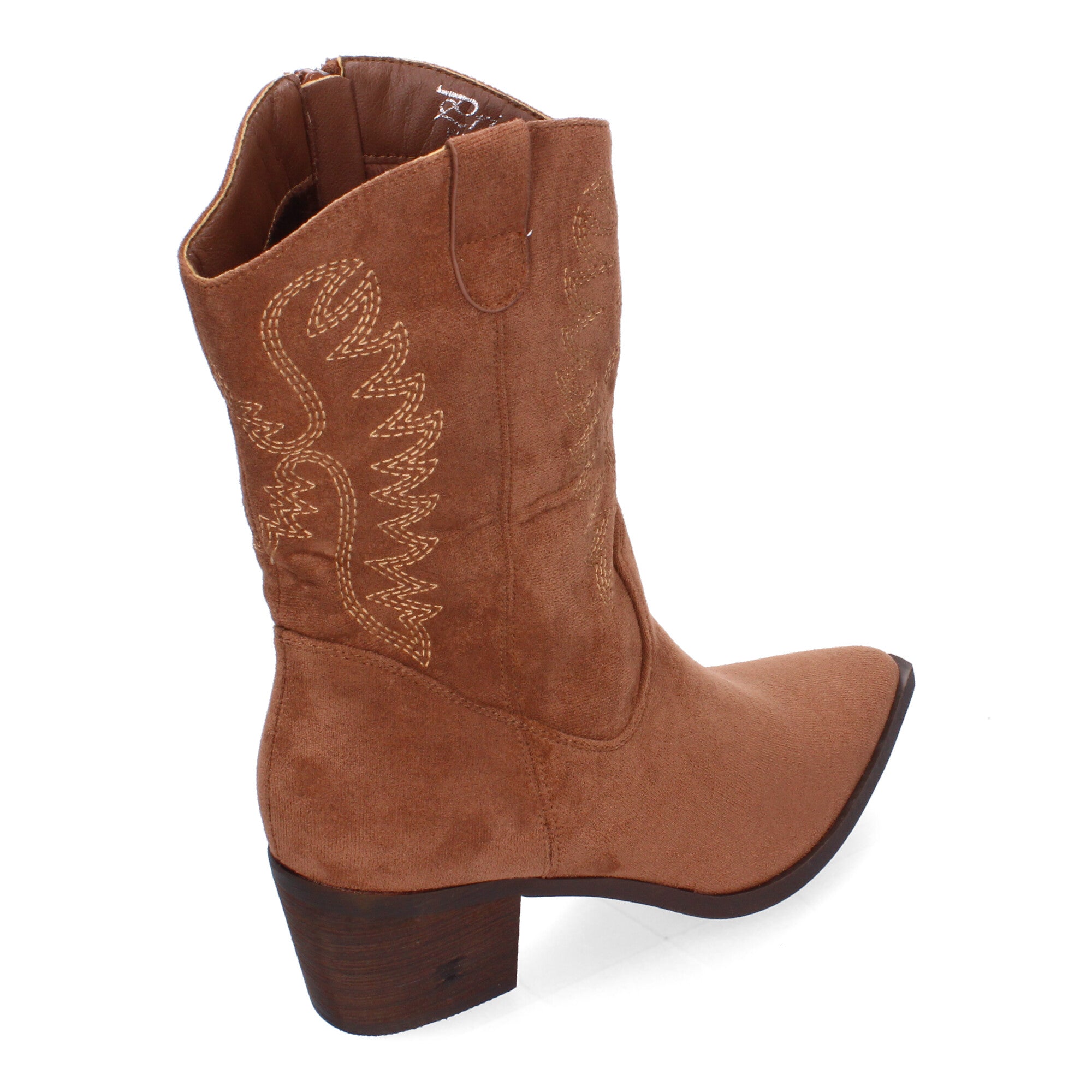 Bota Campera para Mujer con Bordados y Punta Fina