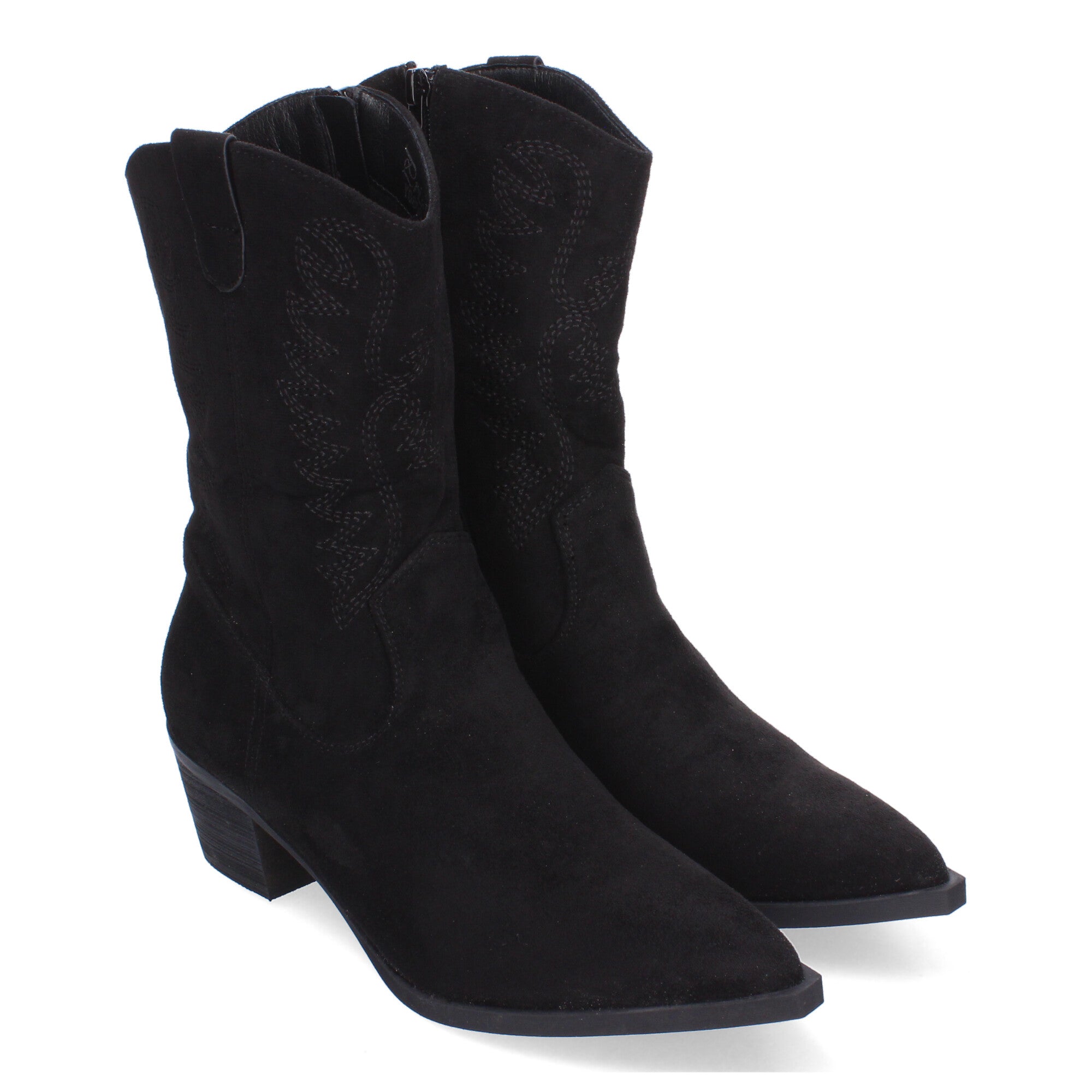 Bota Campera para Mujer con Bordados y Punta Fina
