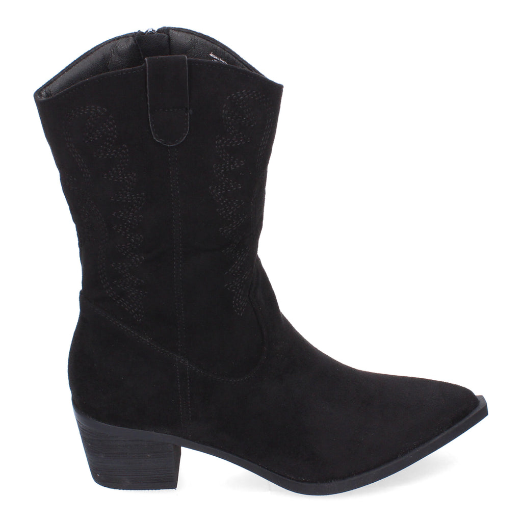 Bota Campera para Mujer con Bordados y Punta Fina