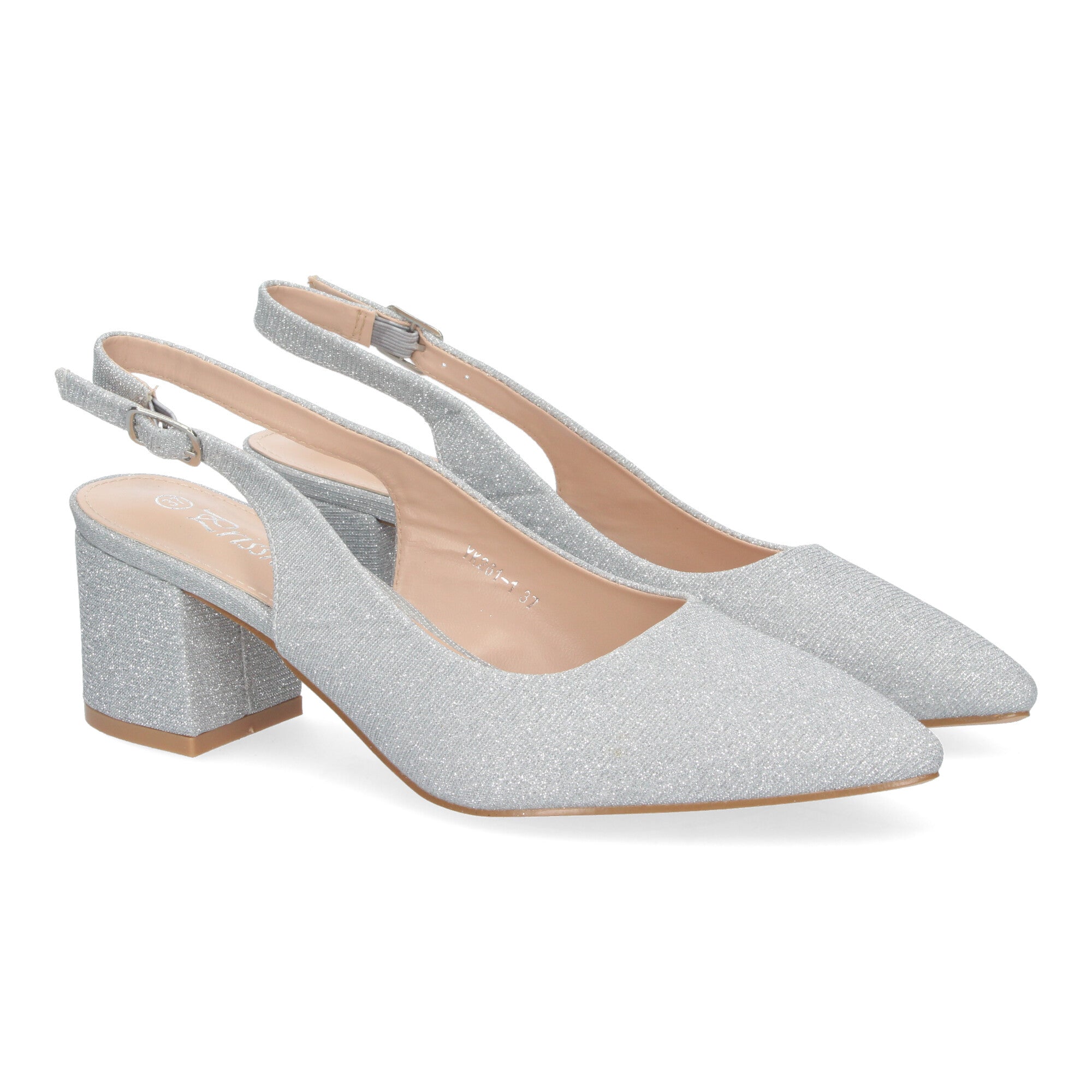 Zapato Plateado de Salón para Mujer
