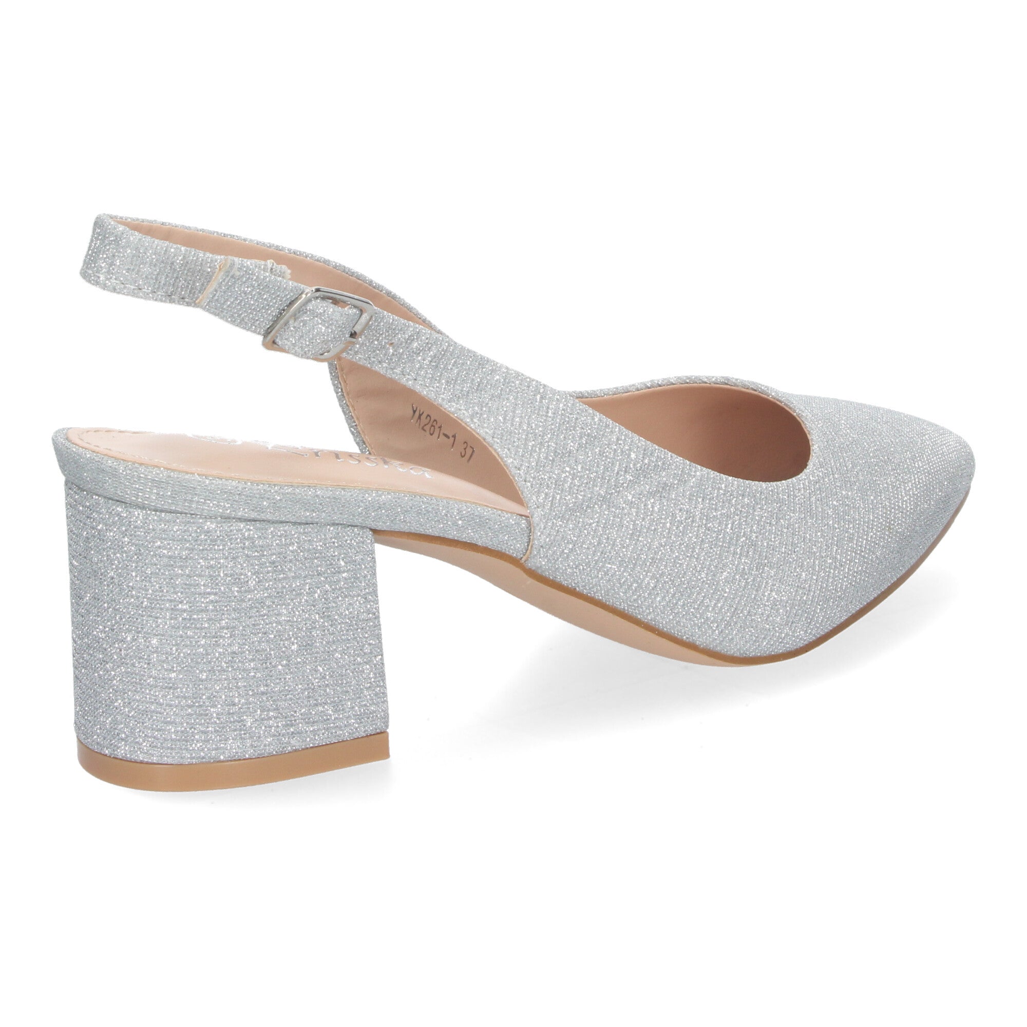 Zapato Plateado de Salón para Mujer