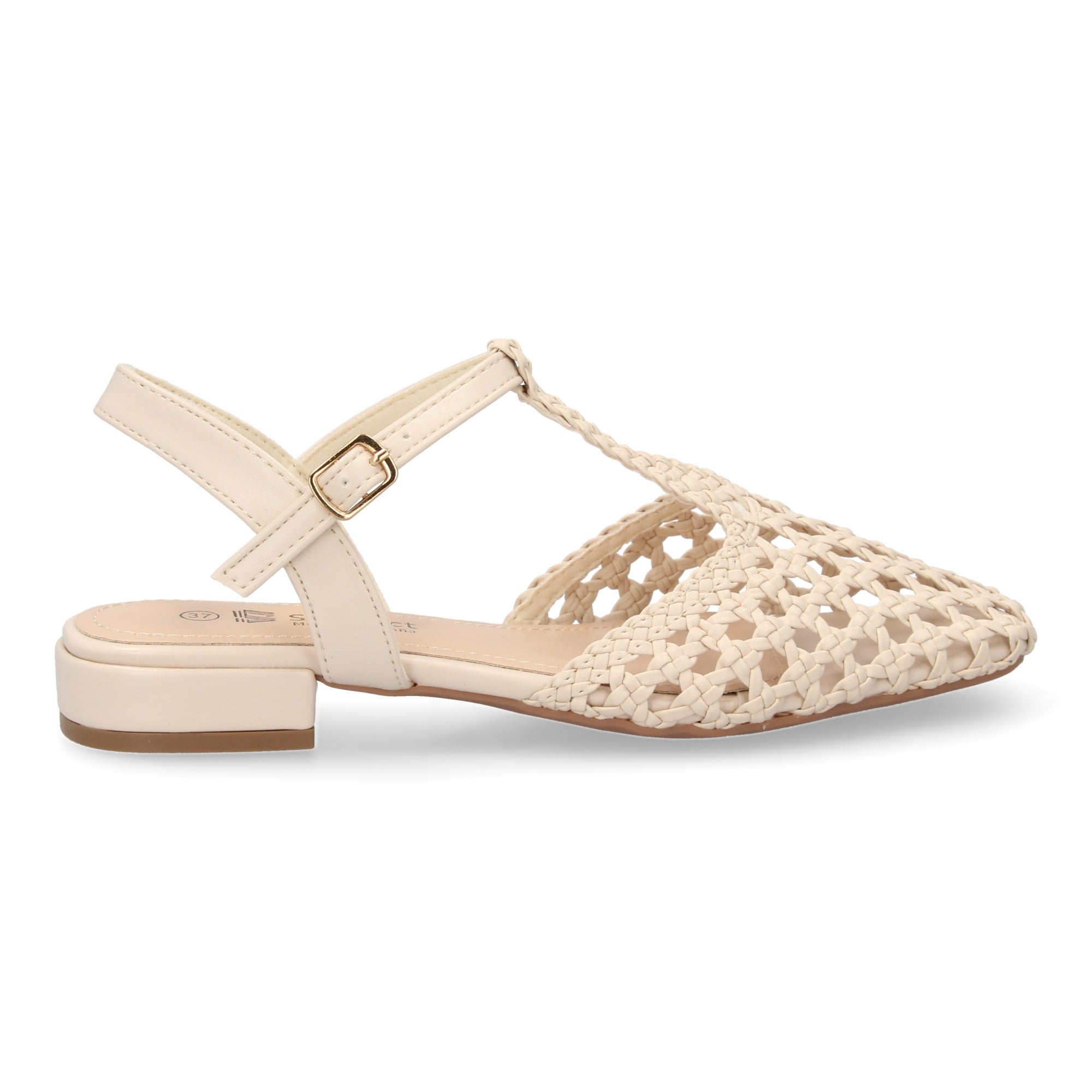 Sandalias Planas de Mujer Cómodas y Elegantes con Diseño Trenzado y Hebilla