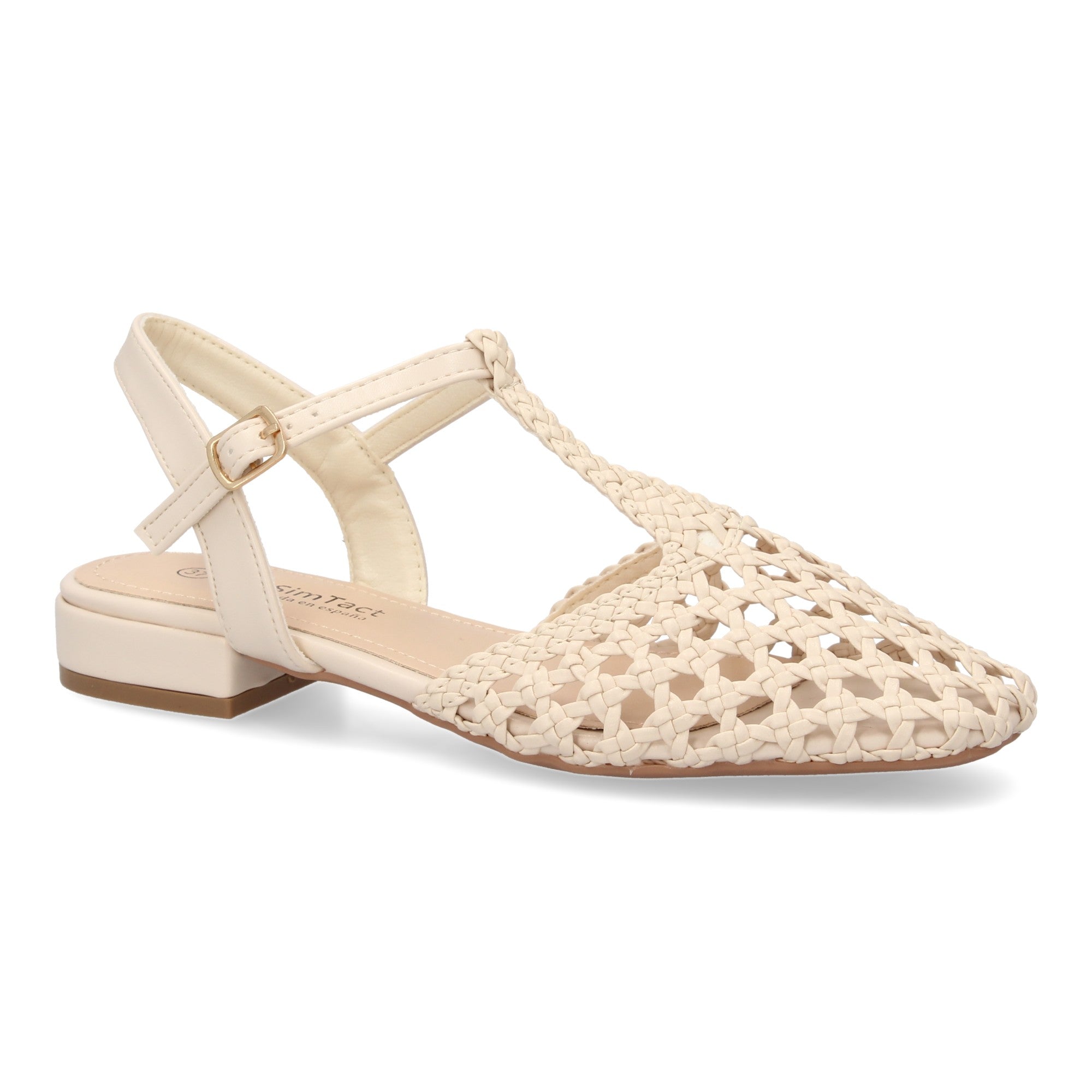 Sandalias Planas de Mujer Cómodas y Elegantes con Diseño Trenzado y Hebilla