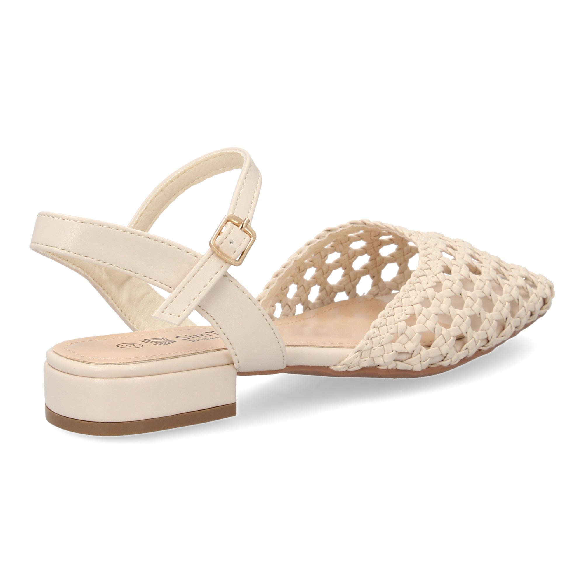 Sandalias Planas de Mujer Cómodas y Elegantes con Diseño Trenzado y Hebilla