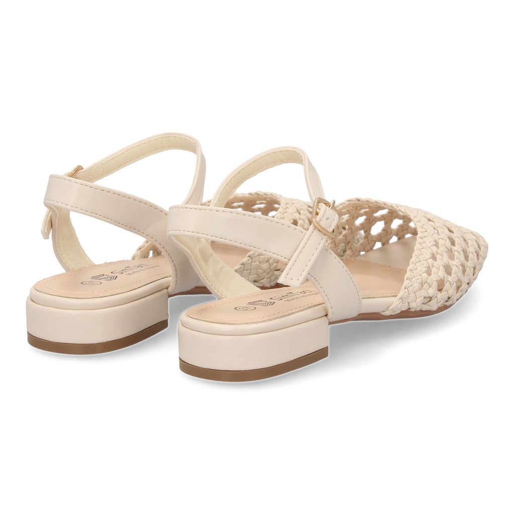 Sandalias Planas de Mujer Cómodas y Elegantes con Diseño Trenzado y Hebilla