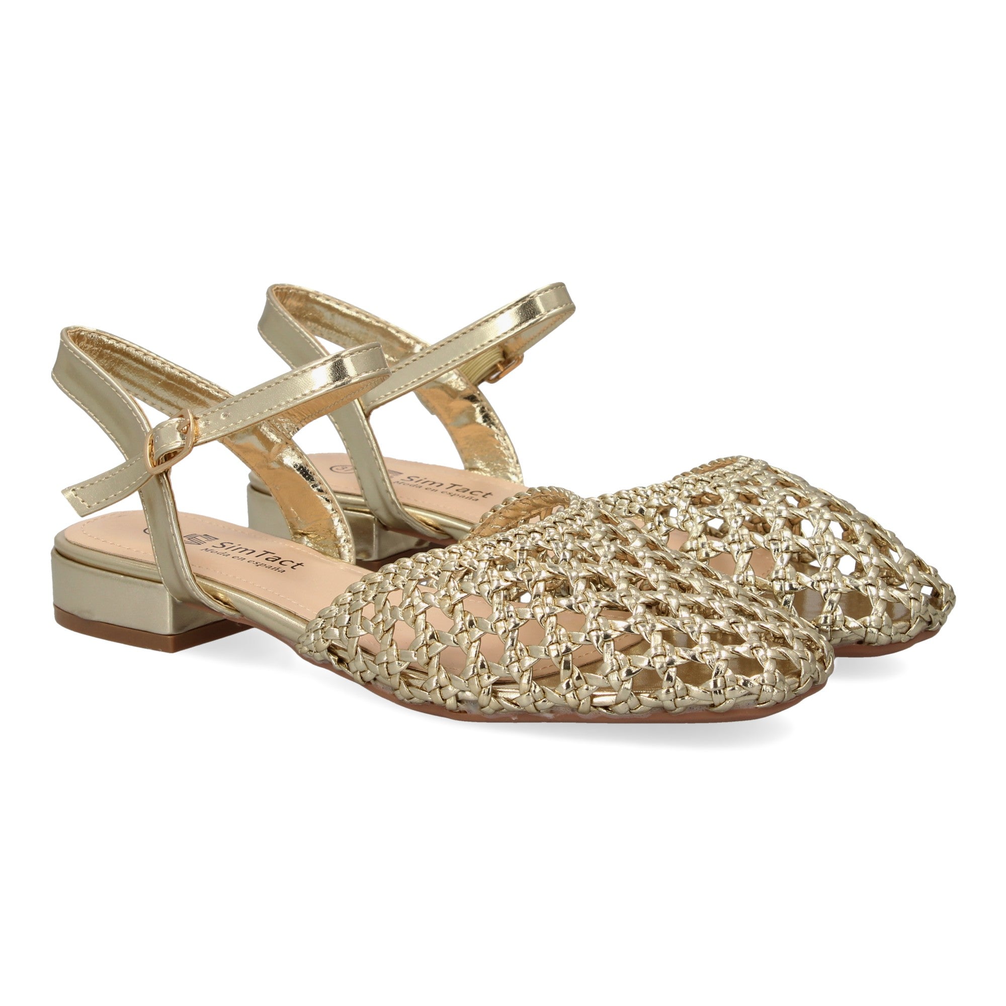 Sandalias Planas de Mujer Cómodas y Elegantes con Diseño Trenzado y Hebilla