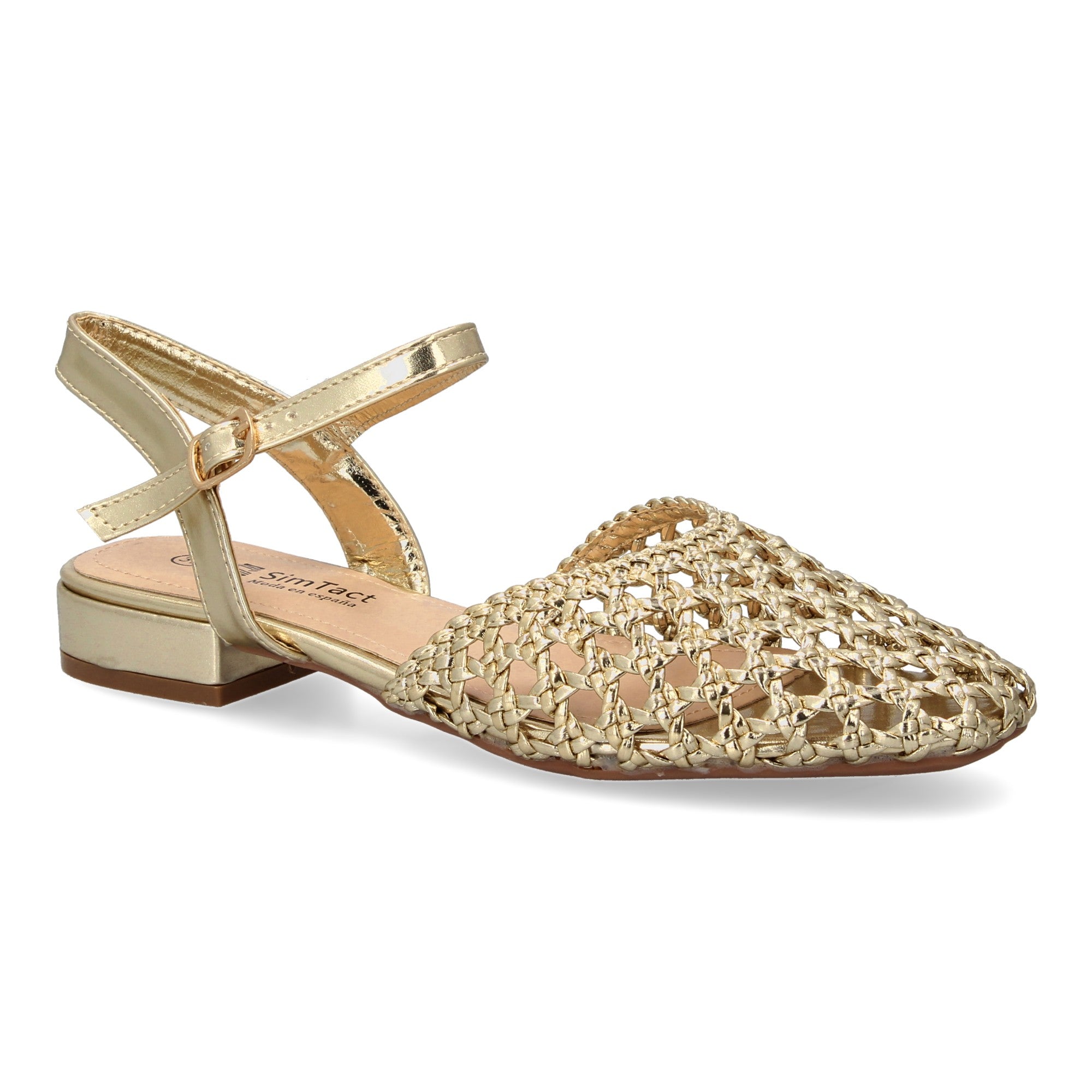 Sandalias Planas de Mujer Cómodas y Elegantes con Diseño Trenzado y Hebilla