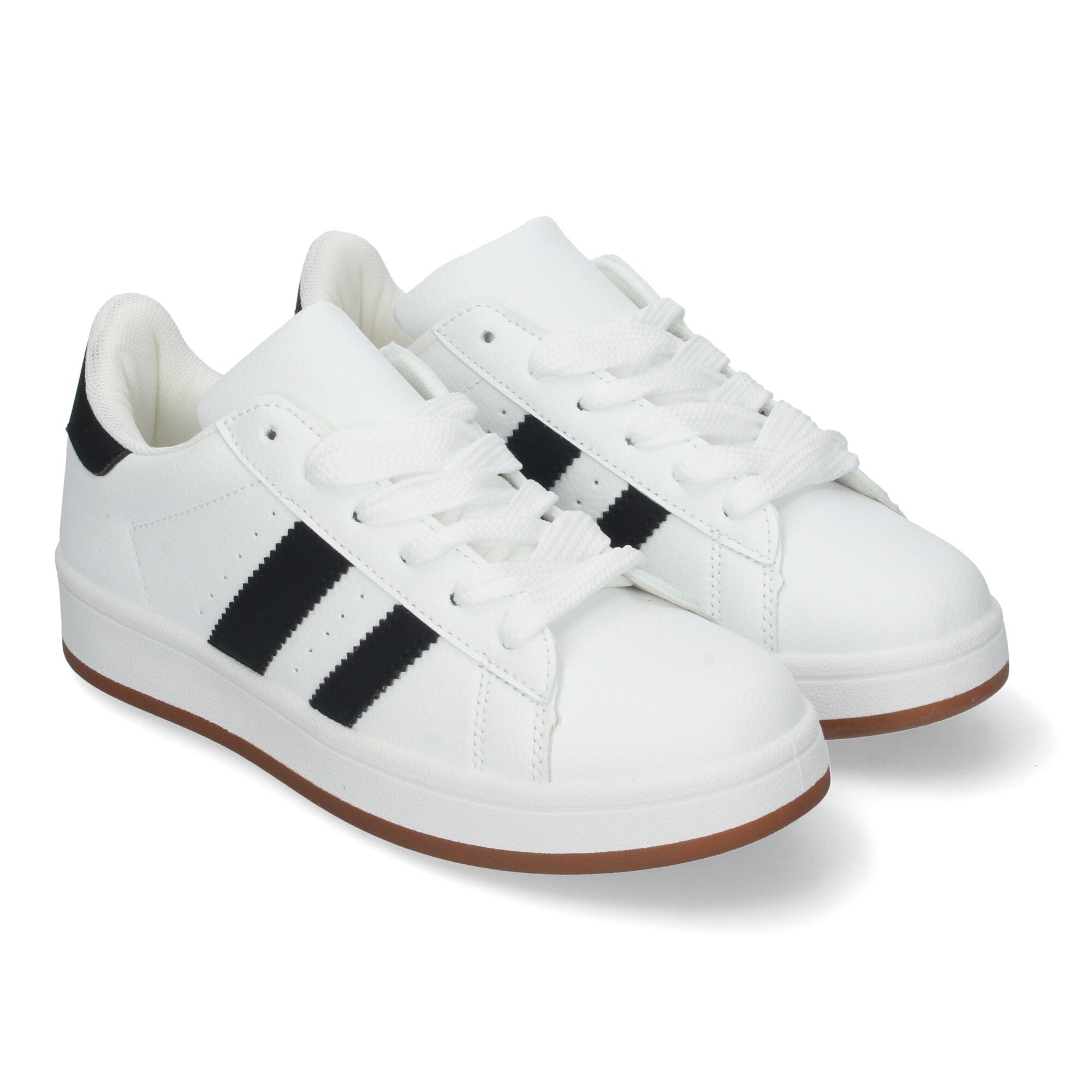 Zapatillas Deportivas Planas Estilo Casual para Mujer Blanca