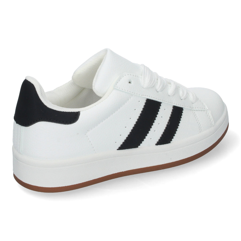 Zapatillas Deportivas Planas Estilo Casual para Mujer Blanca