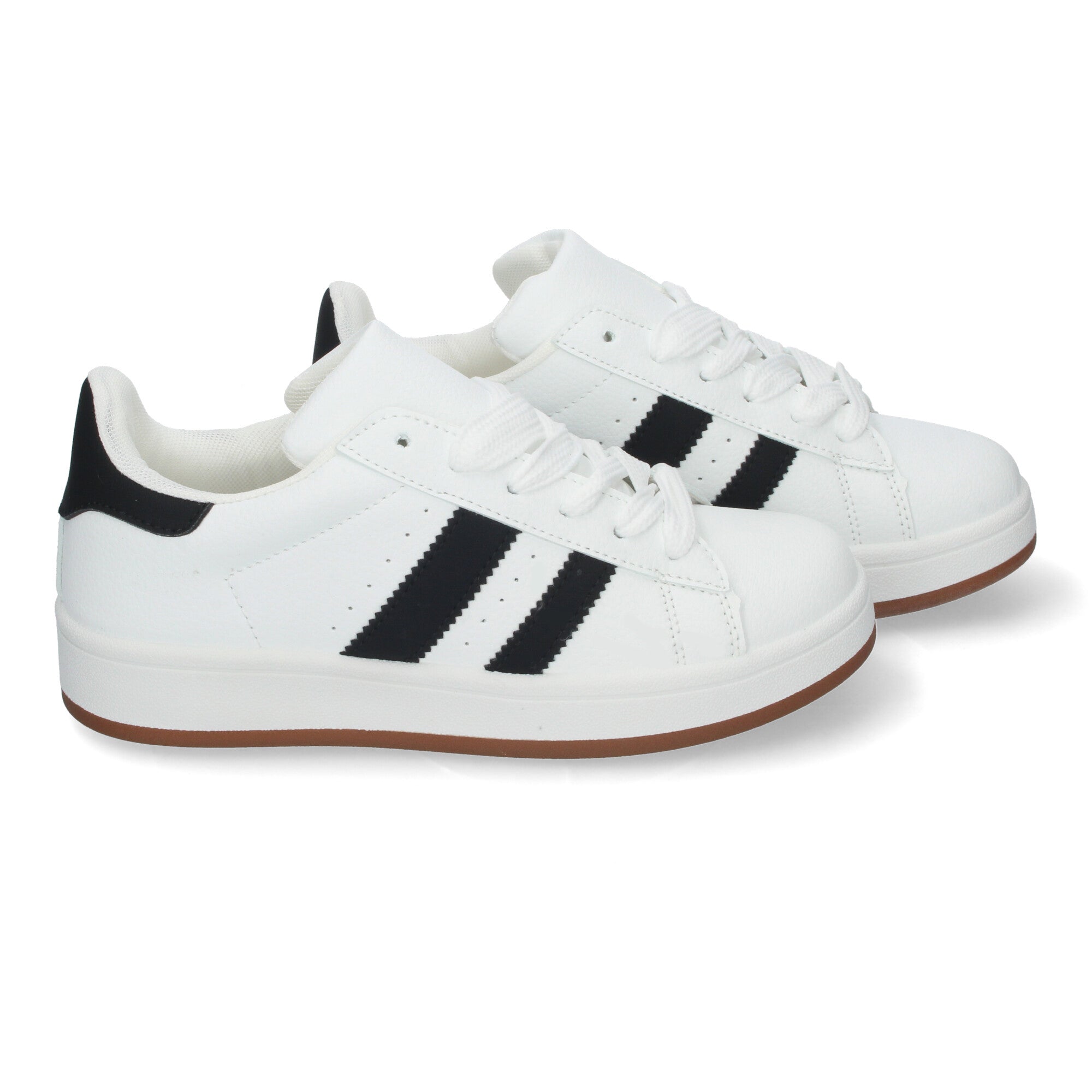 Zapatillas Deportivas Planas Estilo Casual para Mujer Blanca