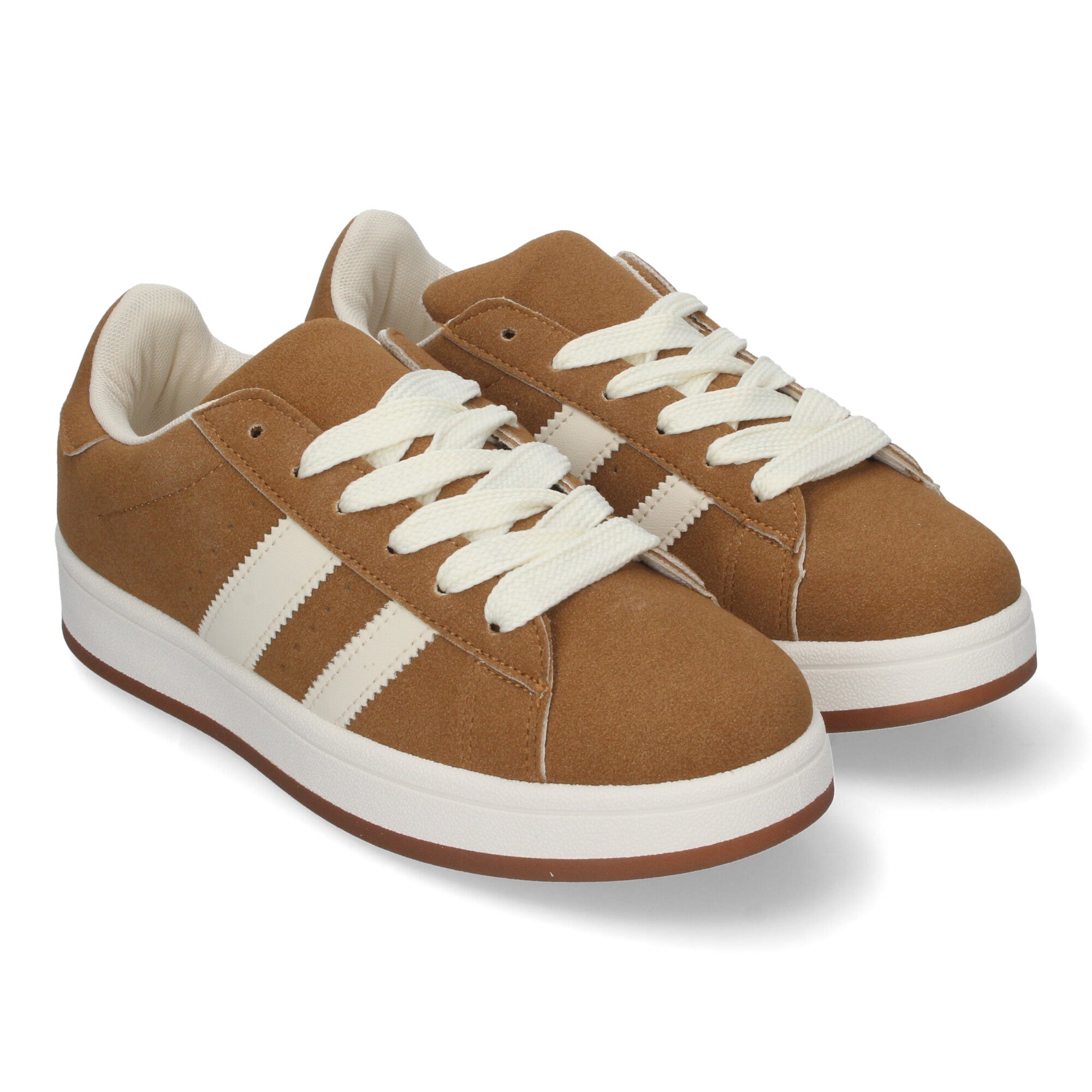 Zapatillas Deportivas Planas Estilo Casual para Mujer Camel