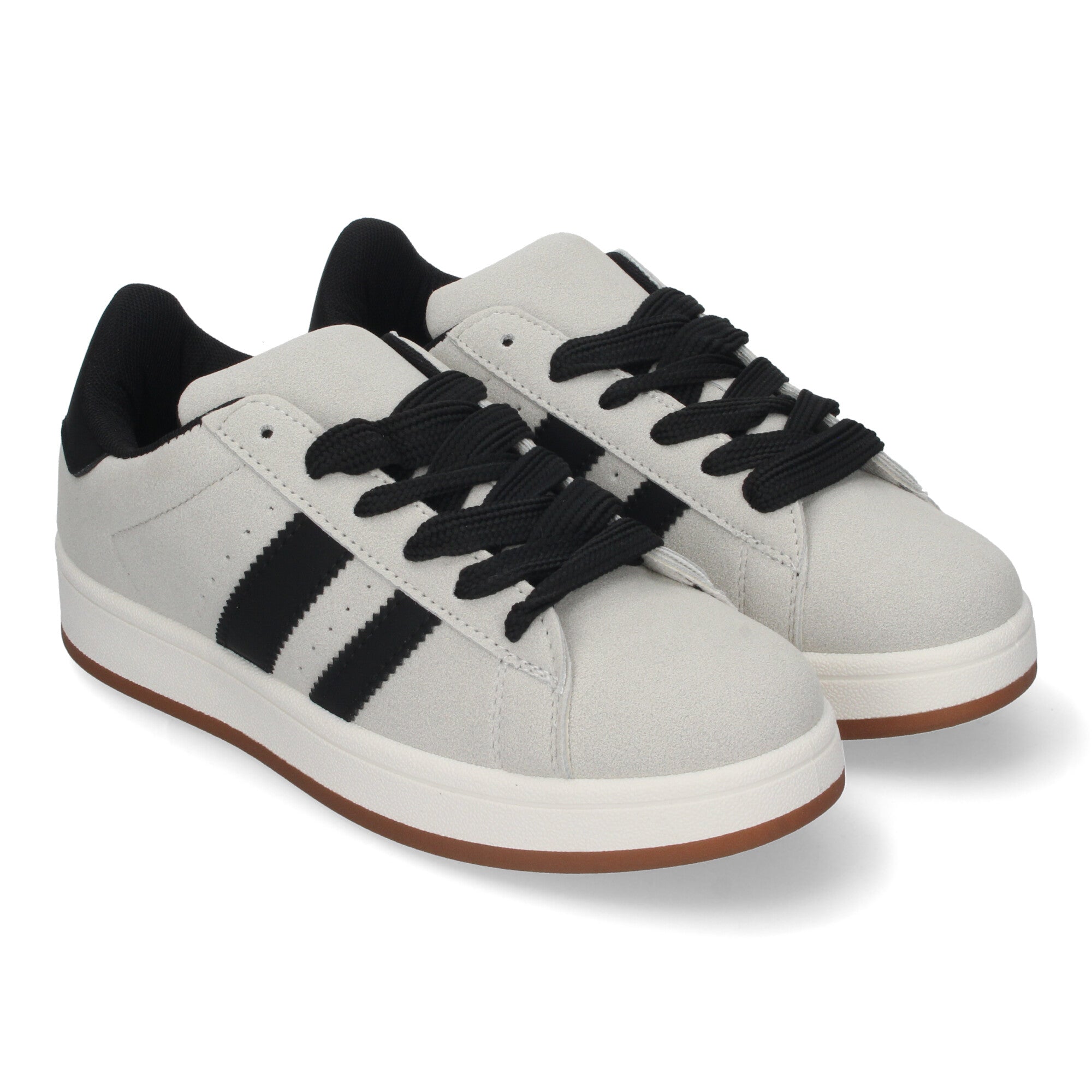 Zapatillas Deportivas Planas Estilo Casual para Mujer Grises