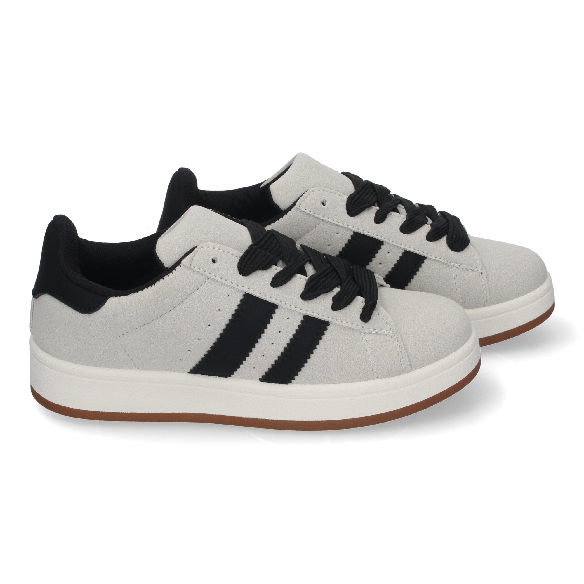 Zapatillas Deportivas Planas Estilo Casual para Mujer Grises