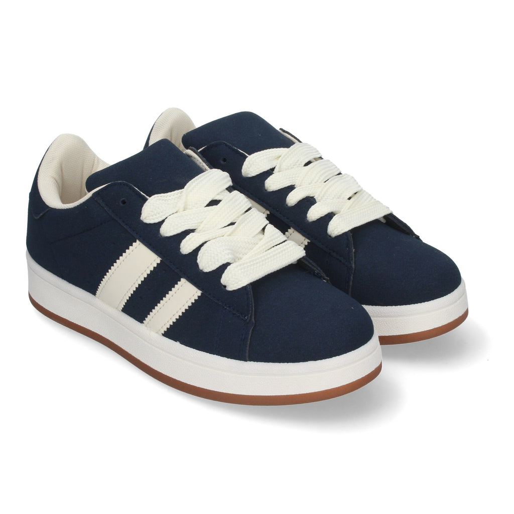 Zapatillas Deportivas Planas Estilo Casual para Mujer Marino