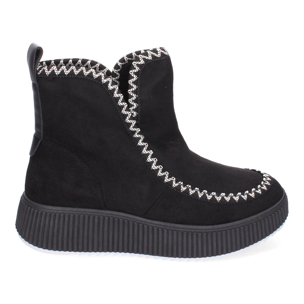 Botines negros con detalle interior