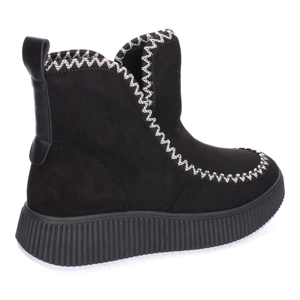 Botines negros con detalle interior