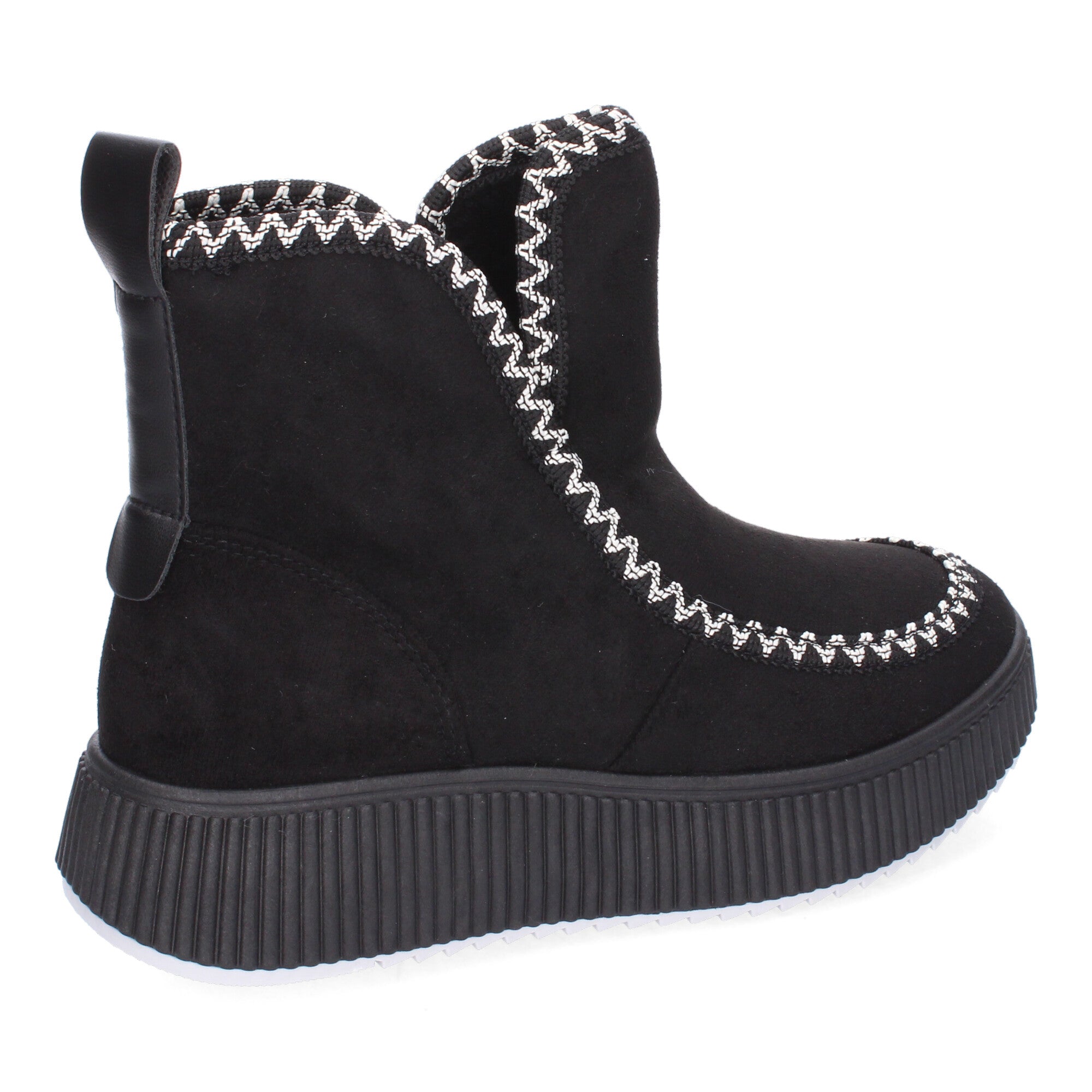 Botines negros con detalle interior