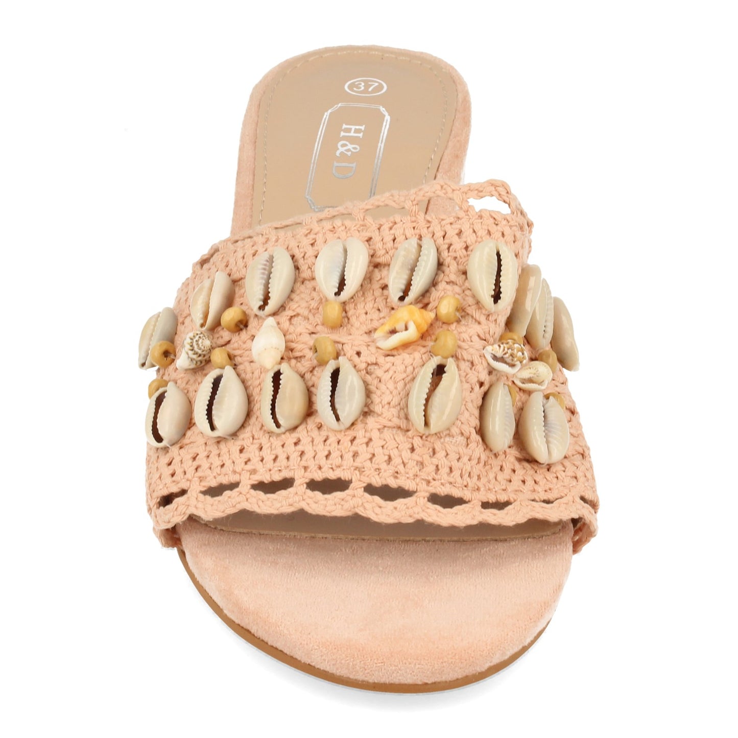 Cyrena Pink Seashell – Sandalia Rosa de Tacón con Conchas para Mujer | Estilo Chic para Invitadas