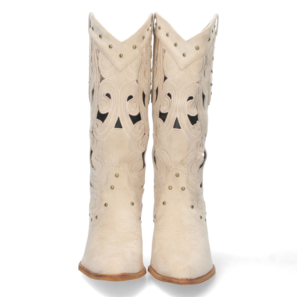 Bota de Tacón para Mujer Comoda con Calados