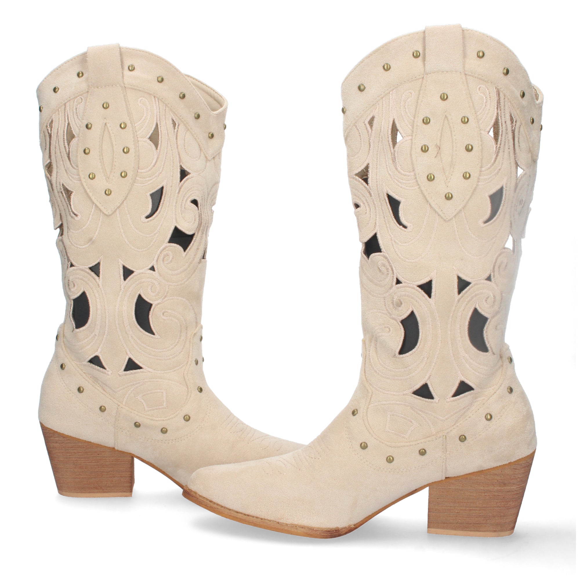Bota de Tacón para Mujer Comoda con Calados