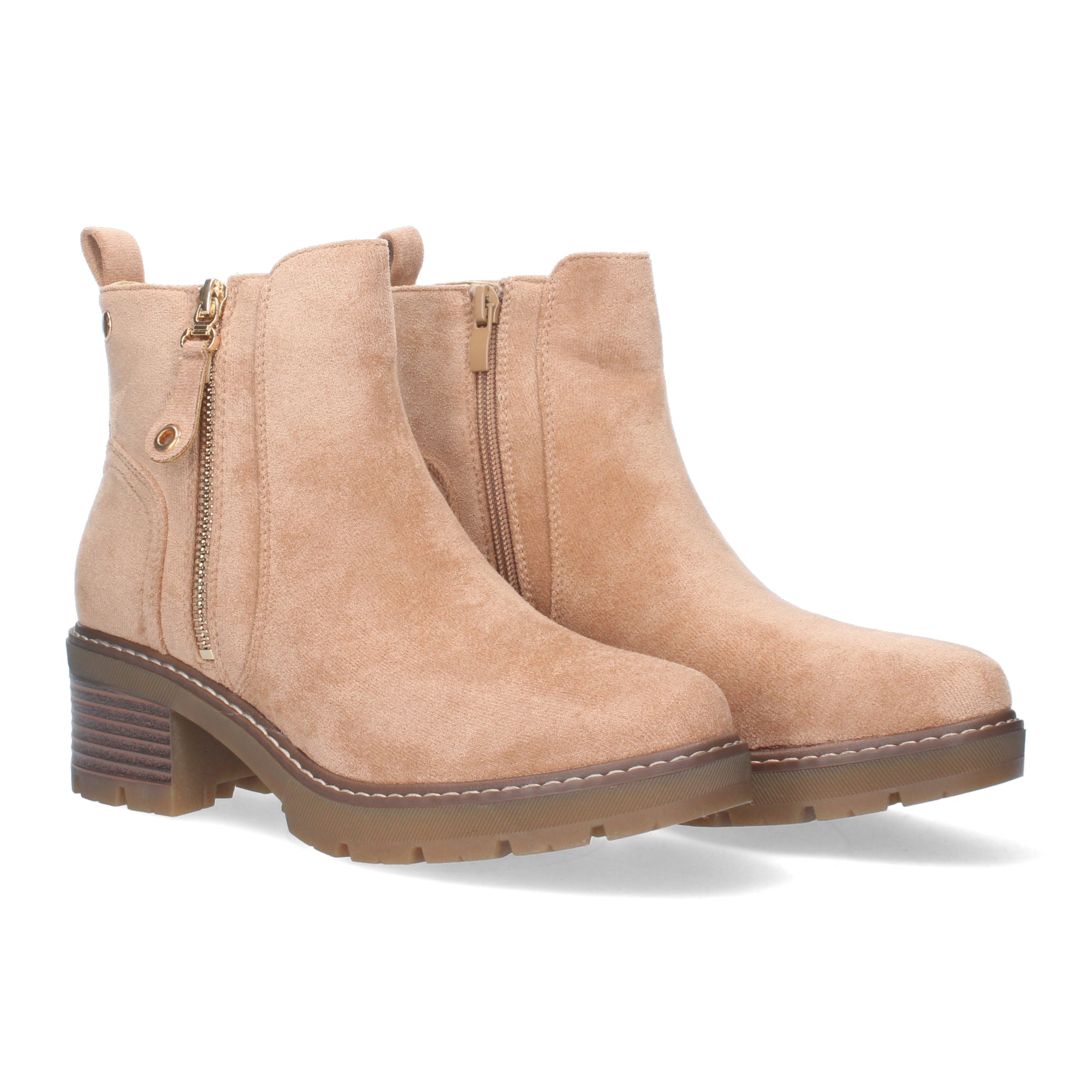 Botin marón aterciopelado