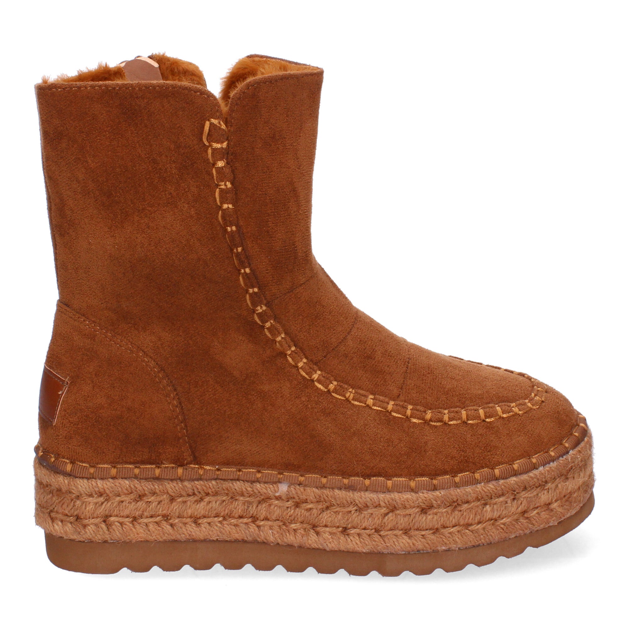 Botin marrón con pelo interior