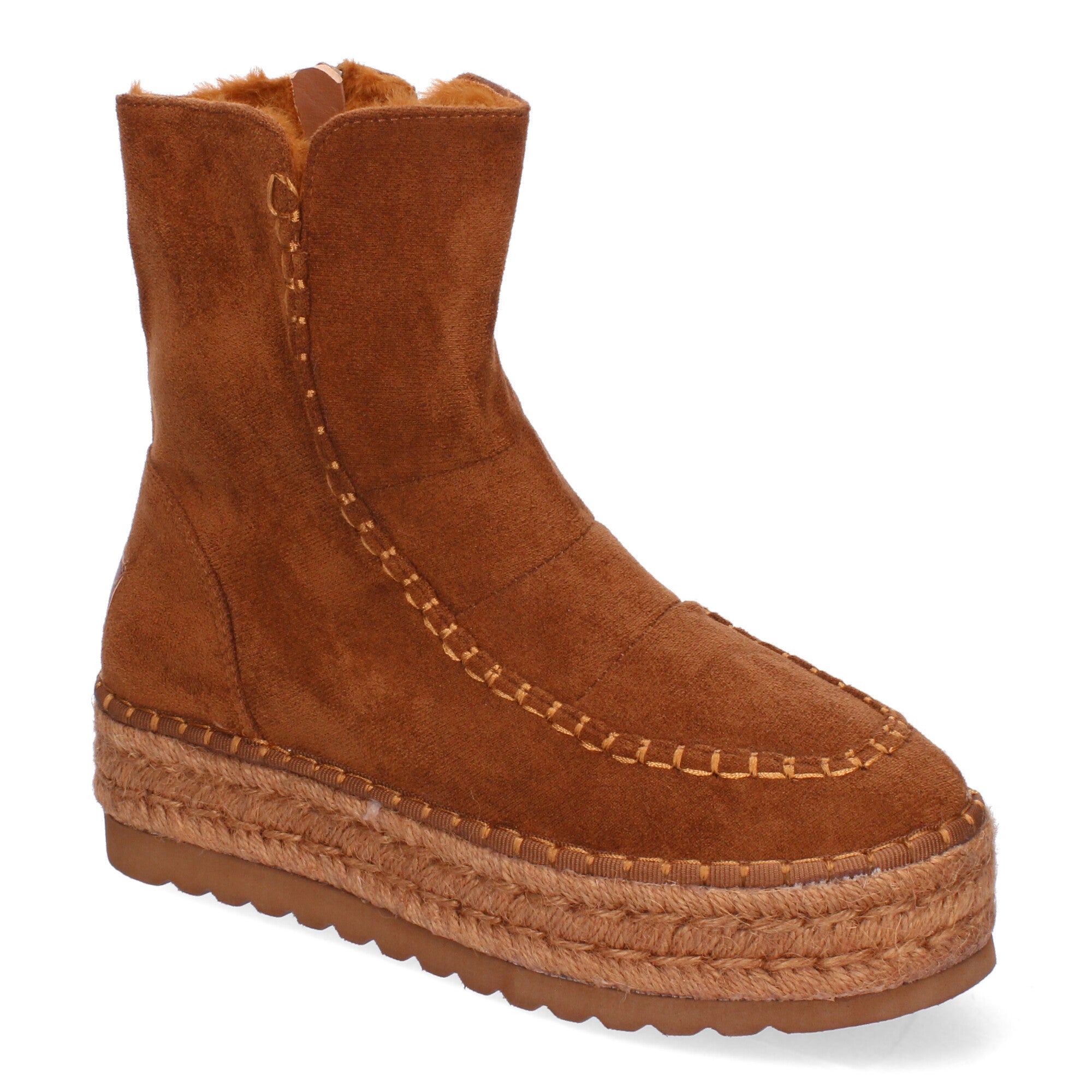 Botin marrón con pelo interior
