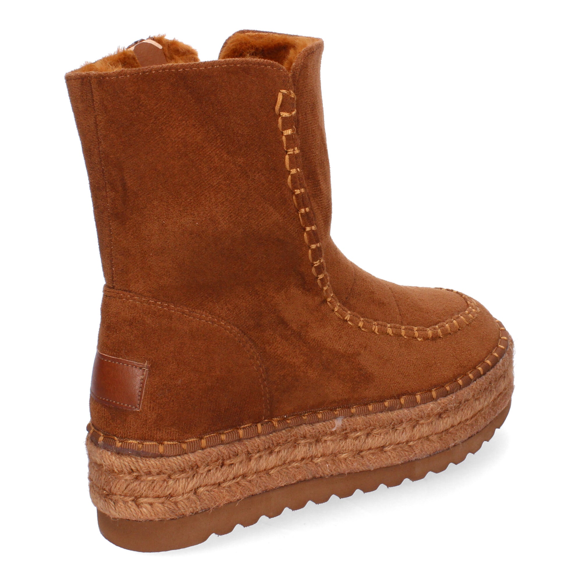 Botin marrón con pelo interior