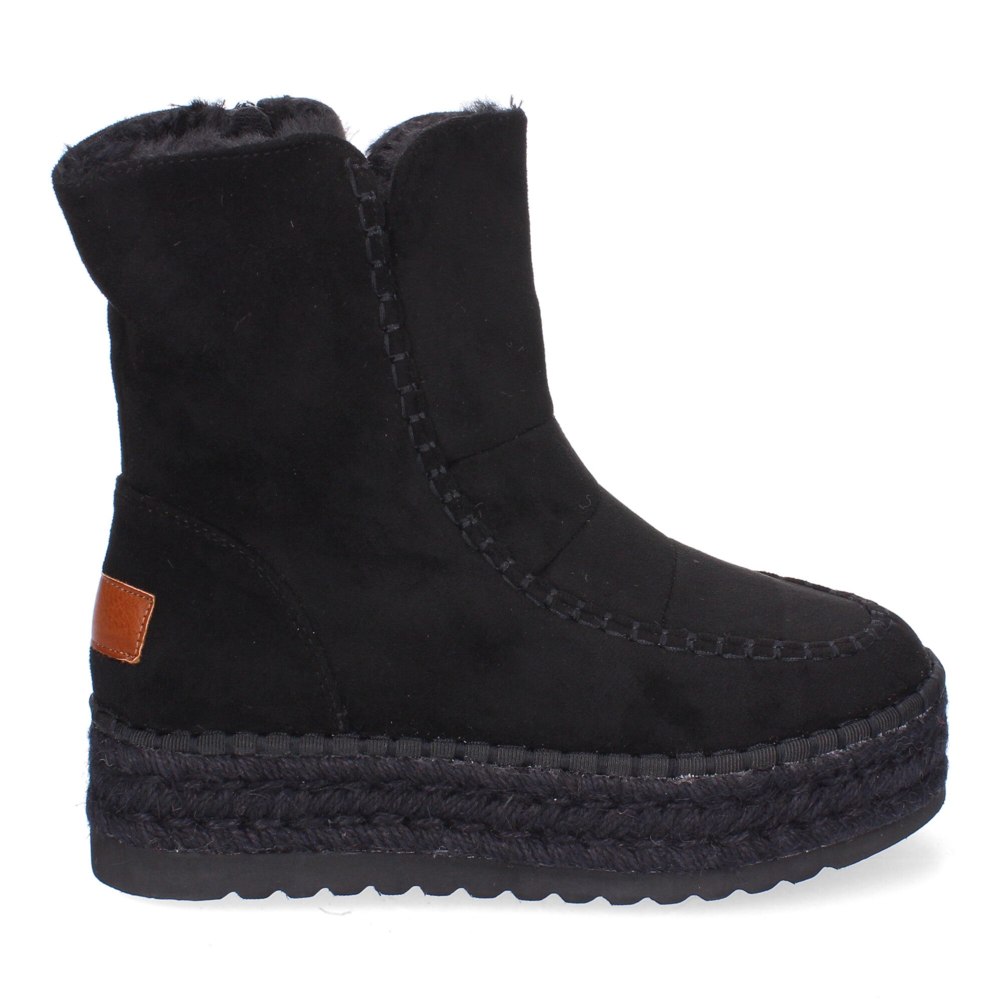 Botines negros con pelo interior