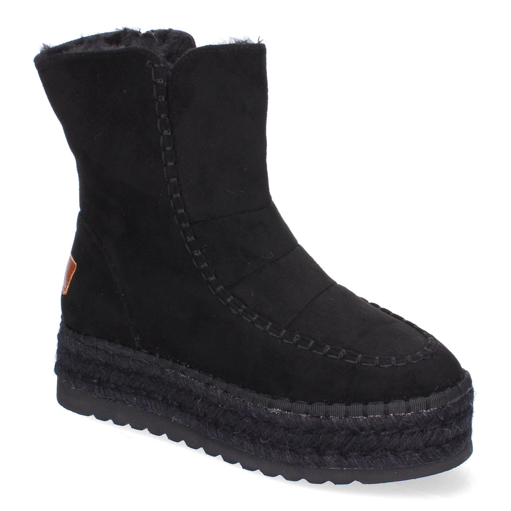 Botines negros con pelo interior