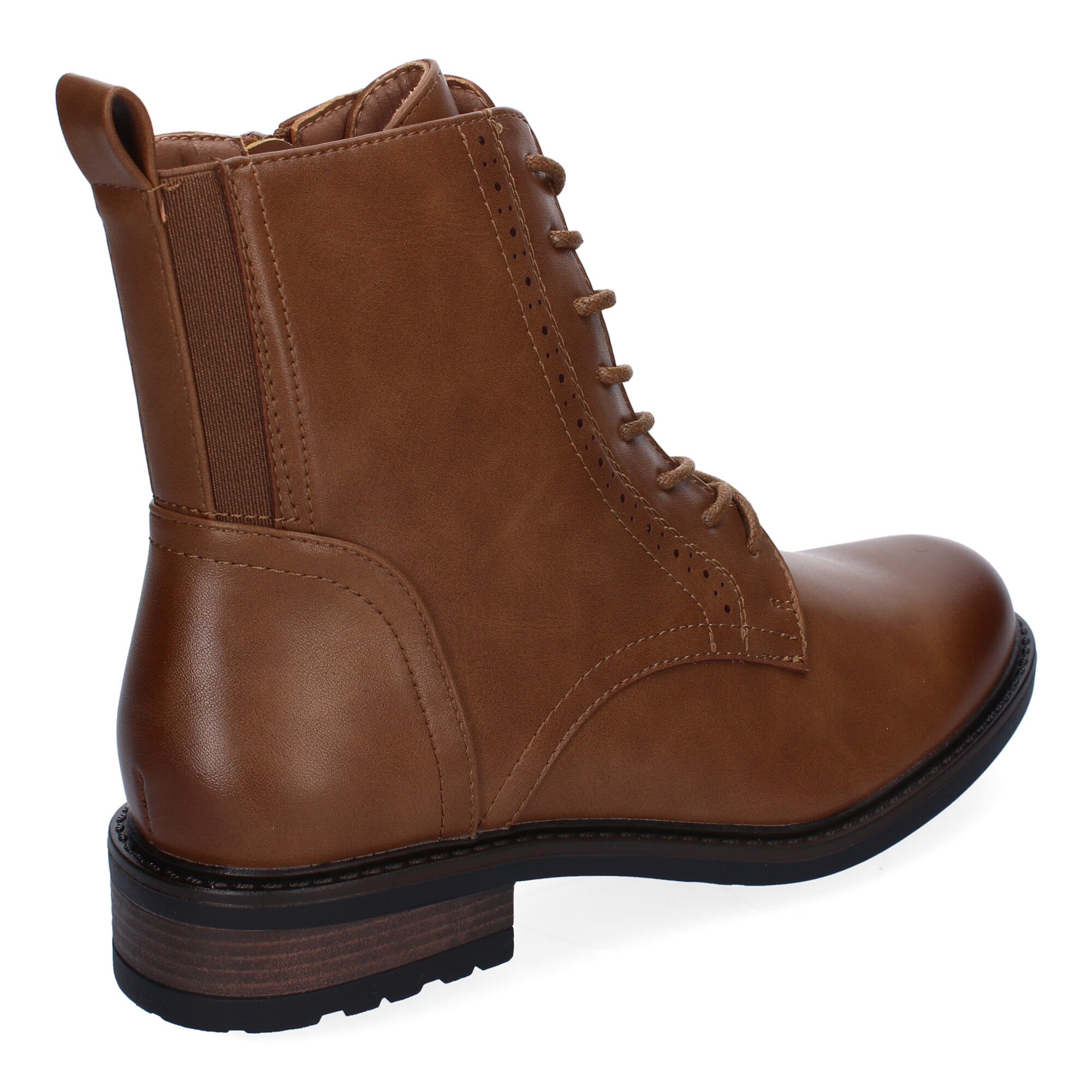 Botines marrones con cierre cordones