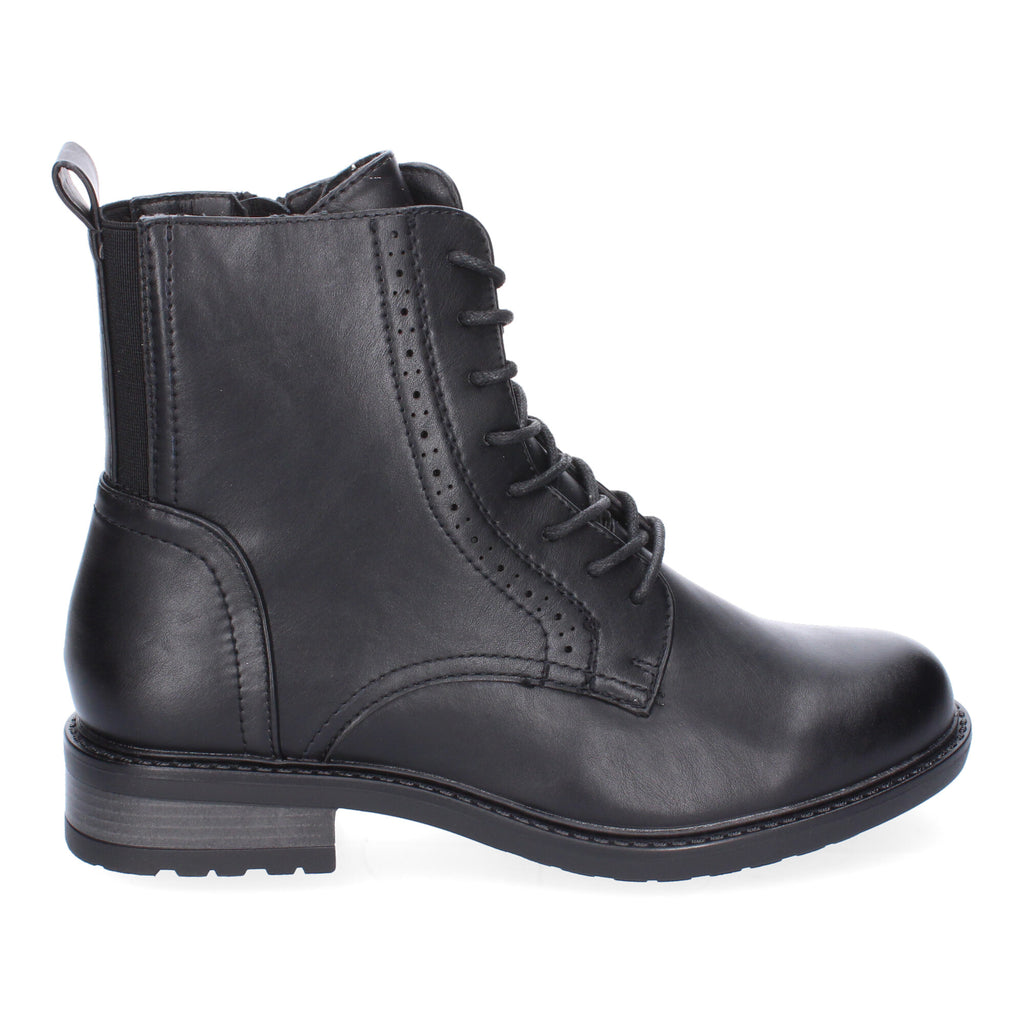 Botines negros con cierre cordones