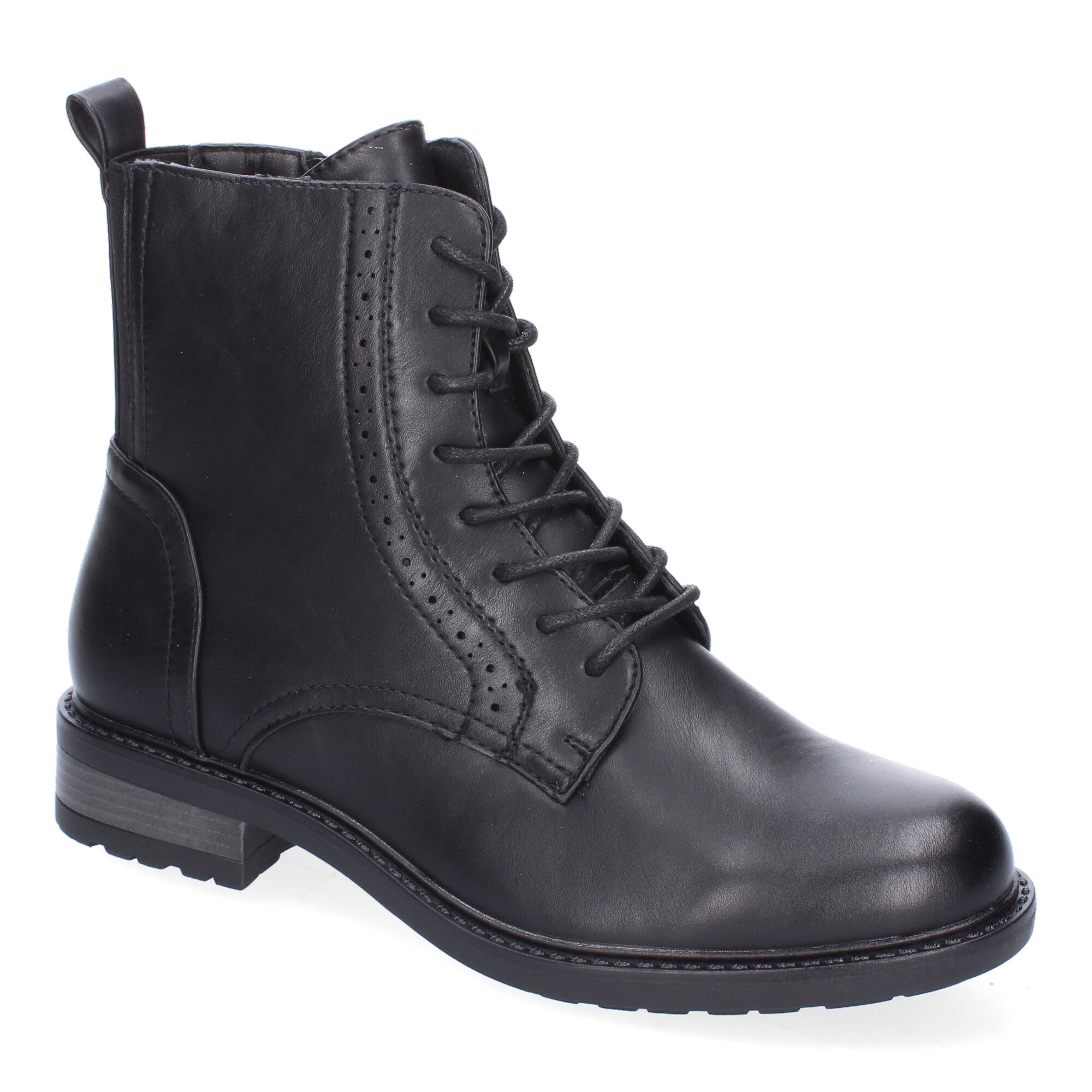 Botines negros con cierre cordones